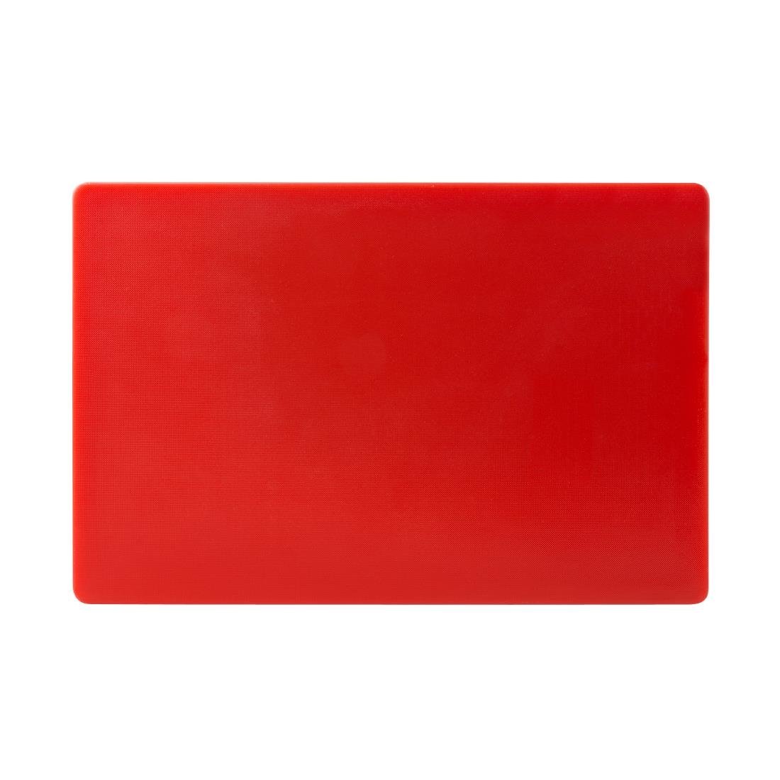 Hygiplas Extra Thick Low Density Chopping Board Red - 600x450x20mm - HC878