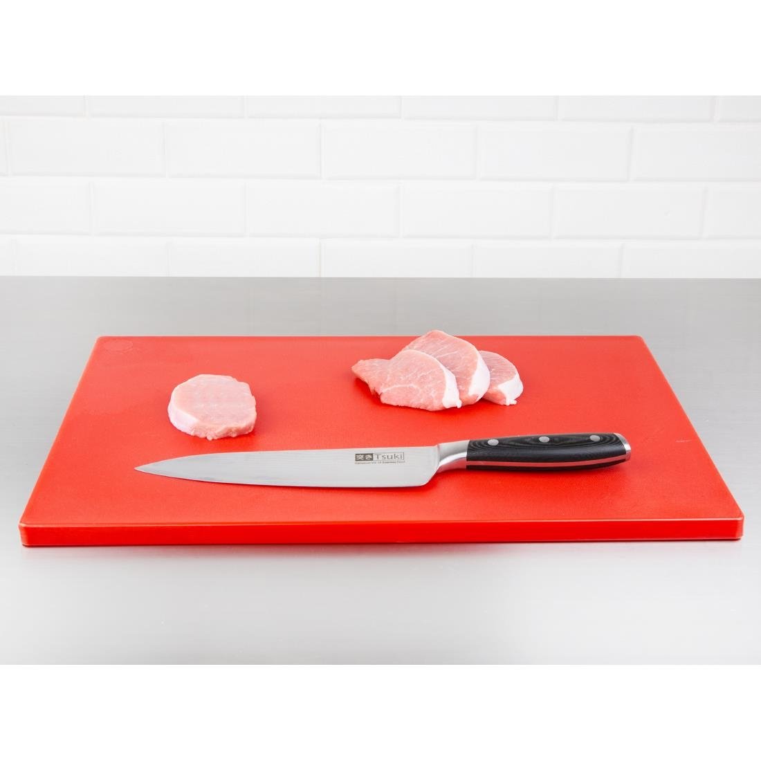 Hygiplas Extra Thick Low Density Chopping Board Red - 600x450x20mm - HC878