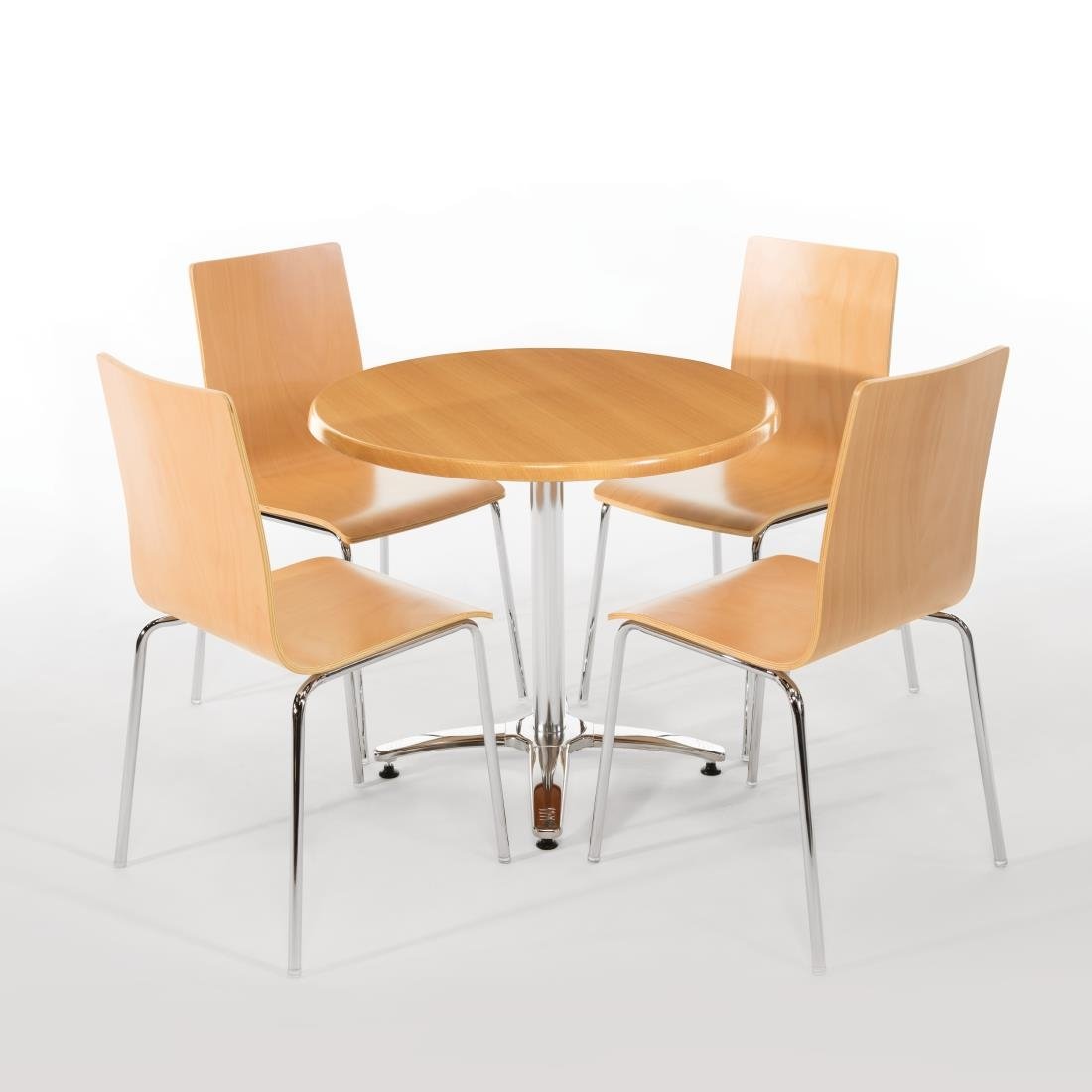 Bolero Aluminium Four Leg Table Base - DN641