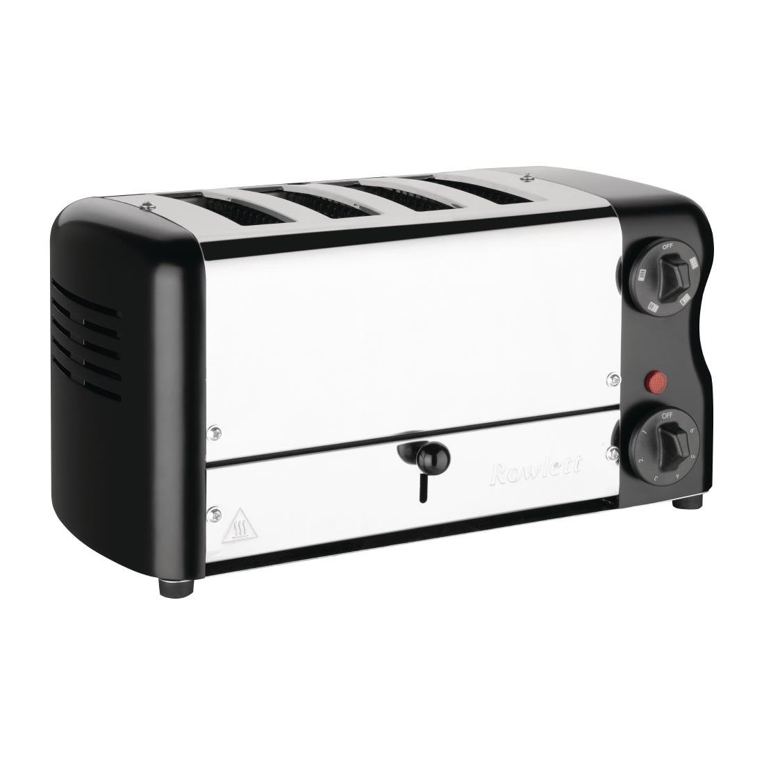 Rowlett Esprit 4 Slot Toaster Jet Black with Elements & Sandwich Cage - CH183-A