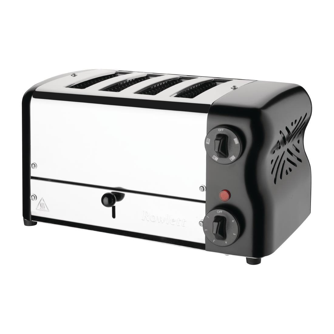 Rowlett Esprit 4 Slot Toaster Jet Black with Elements & Sandwich Cage - CH183-A