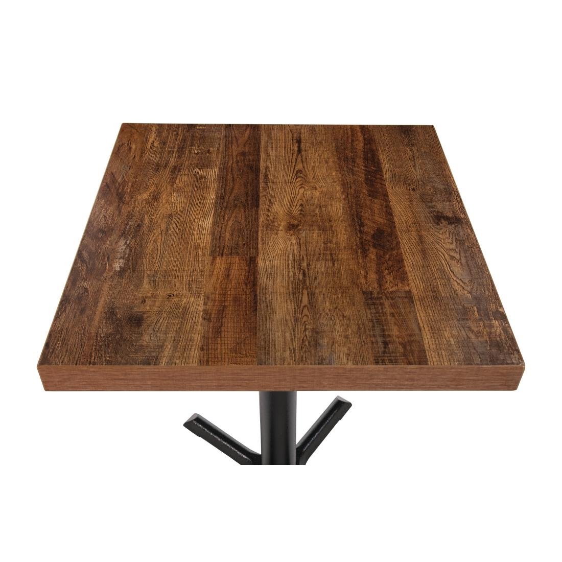 Bolero Pre-Drilled Square Table Top Urban Dark 700mm - DR823