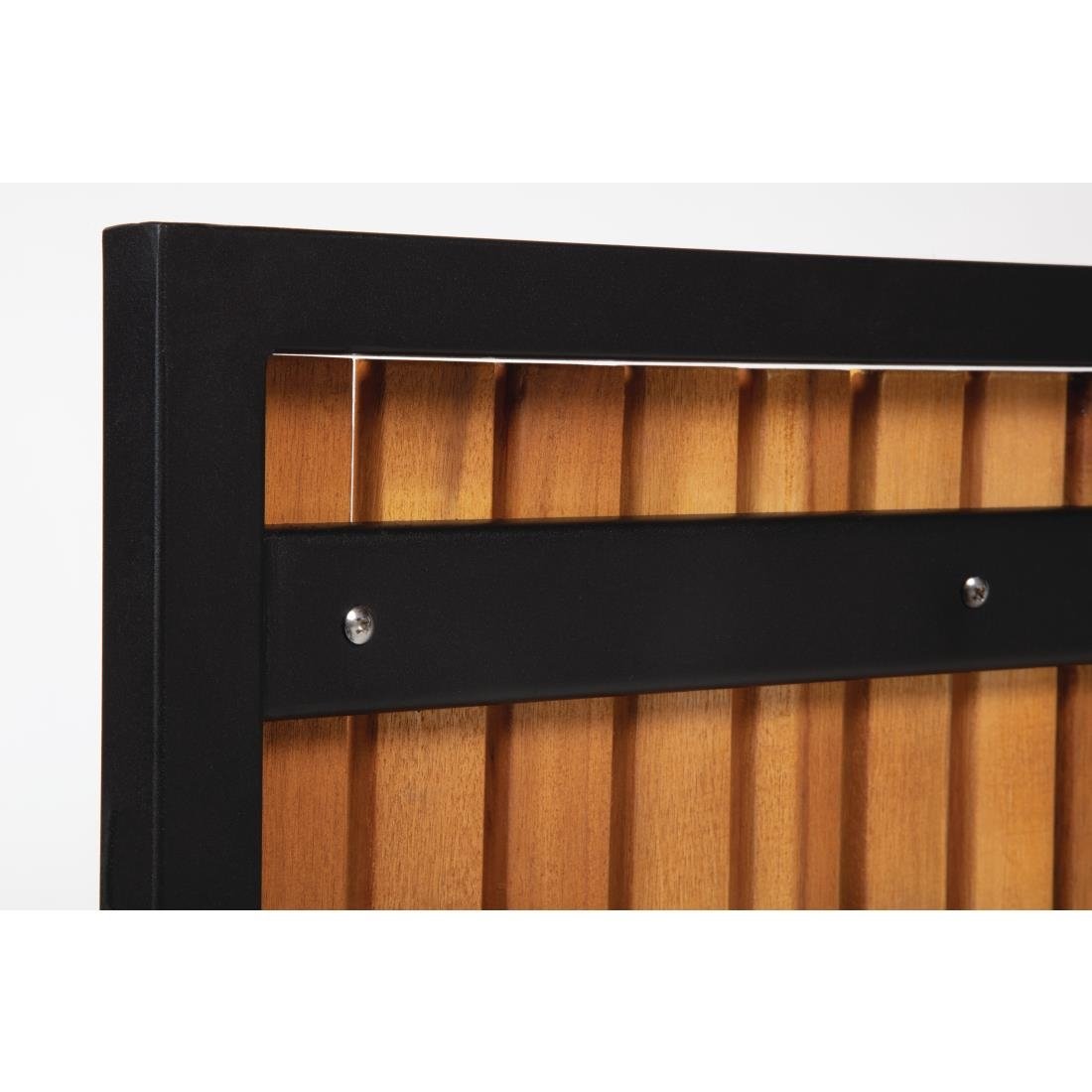 Bolero Steel & Acacia Side Chairs (Pack of 4) - DS150