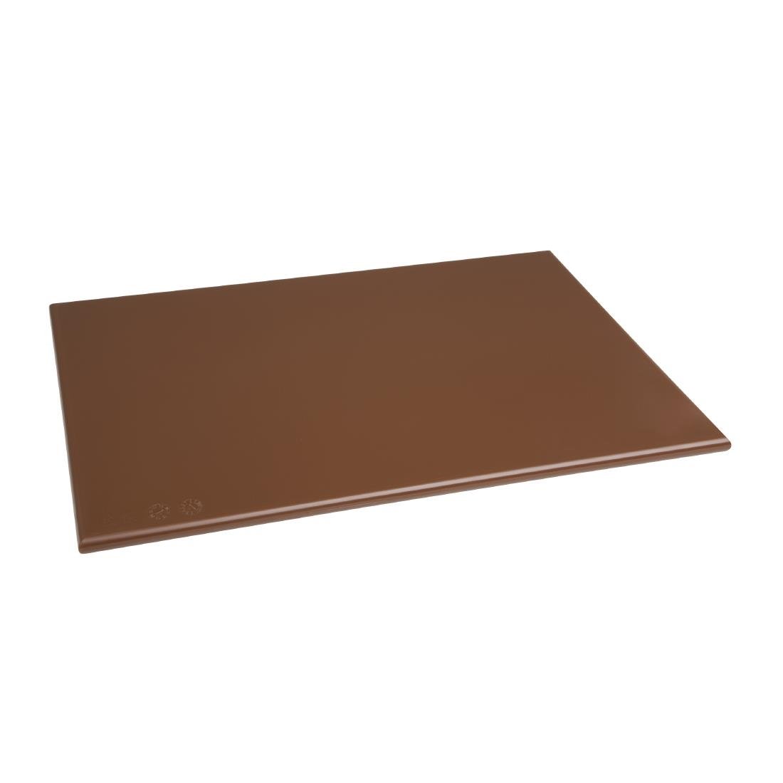 Hygiplas Antibacterial High Density Chopping Board Brown - 455x305x12mm - F160