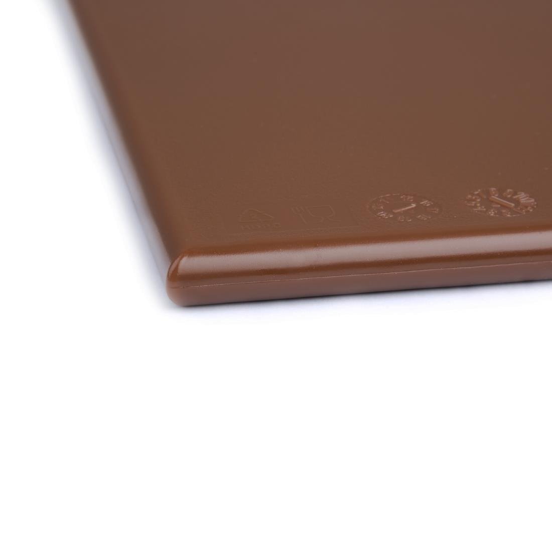 Hygiplas Antibacterial High Density Chopping Board Brown - 455x305x12mm - F160