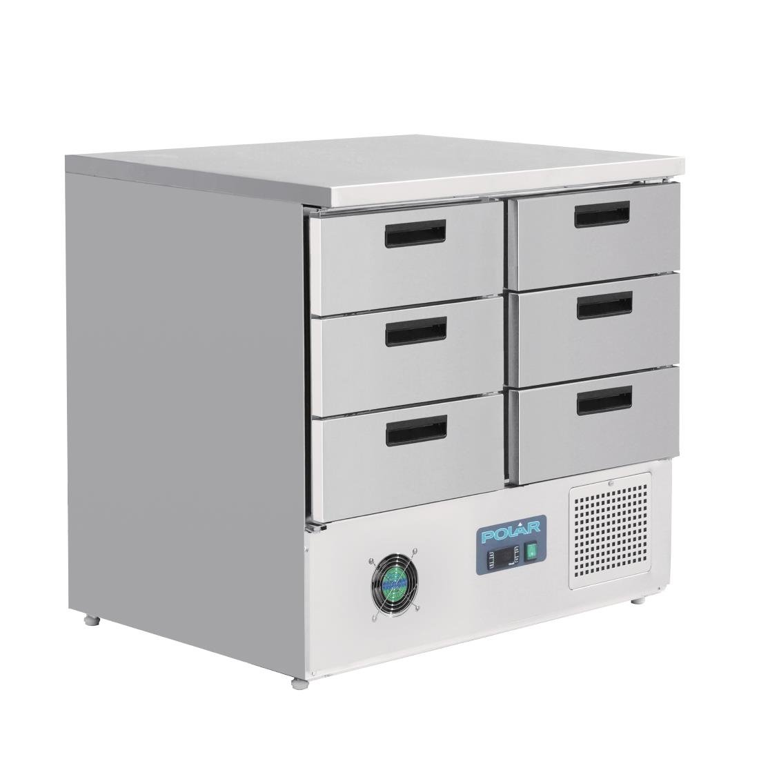 Polar G-Series Refrigerated Counter with 6 Drawers 240Ltr - FA440-A