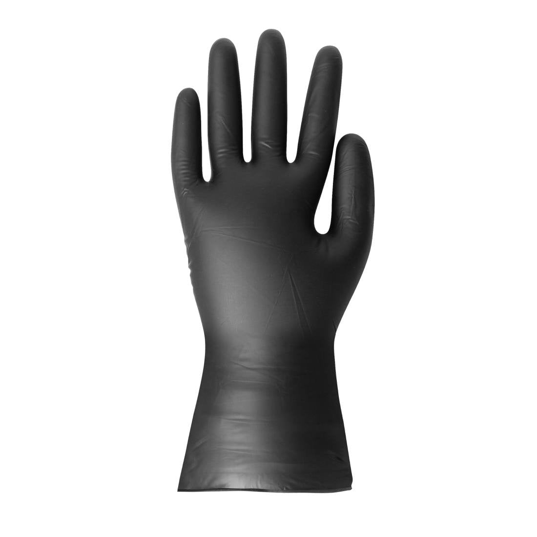 Hygiplas Vinyl Black Powder Free Glove M - pack 100 - FJ748-M