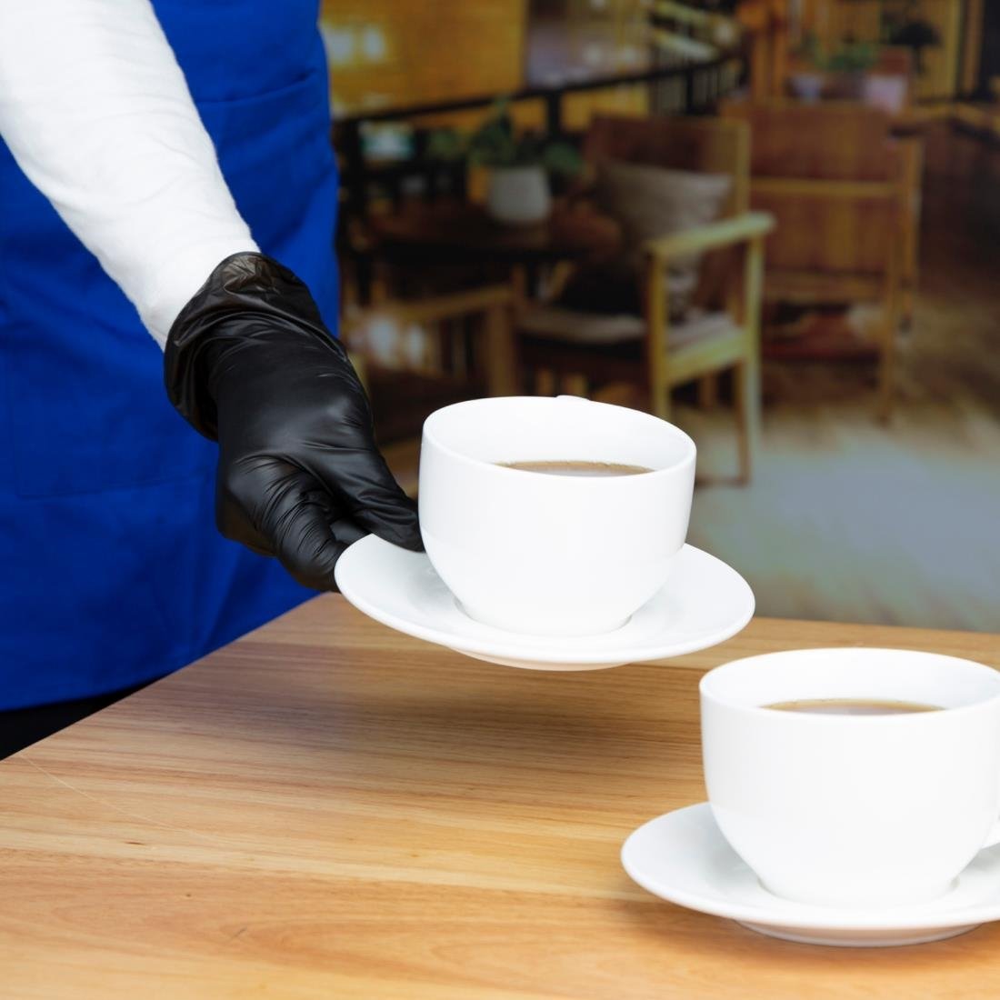 Hygiplas Vinyl Black Powder Free Glove XL - pack 100 - FJ748-XL