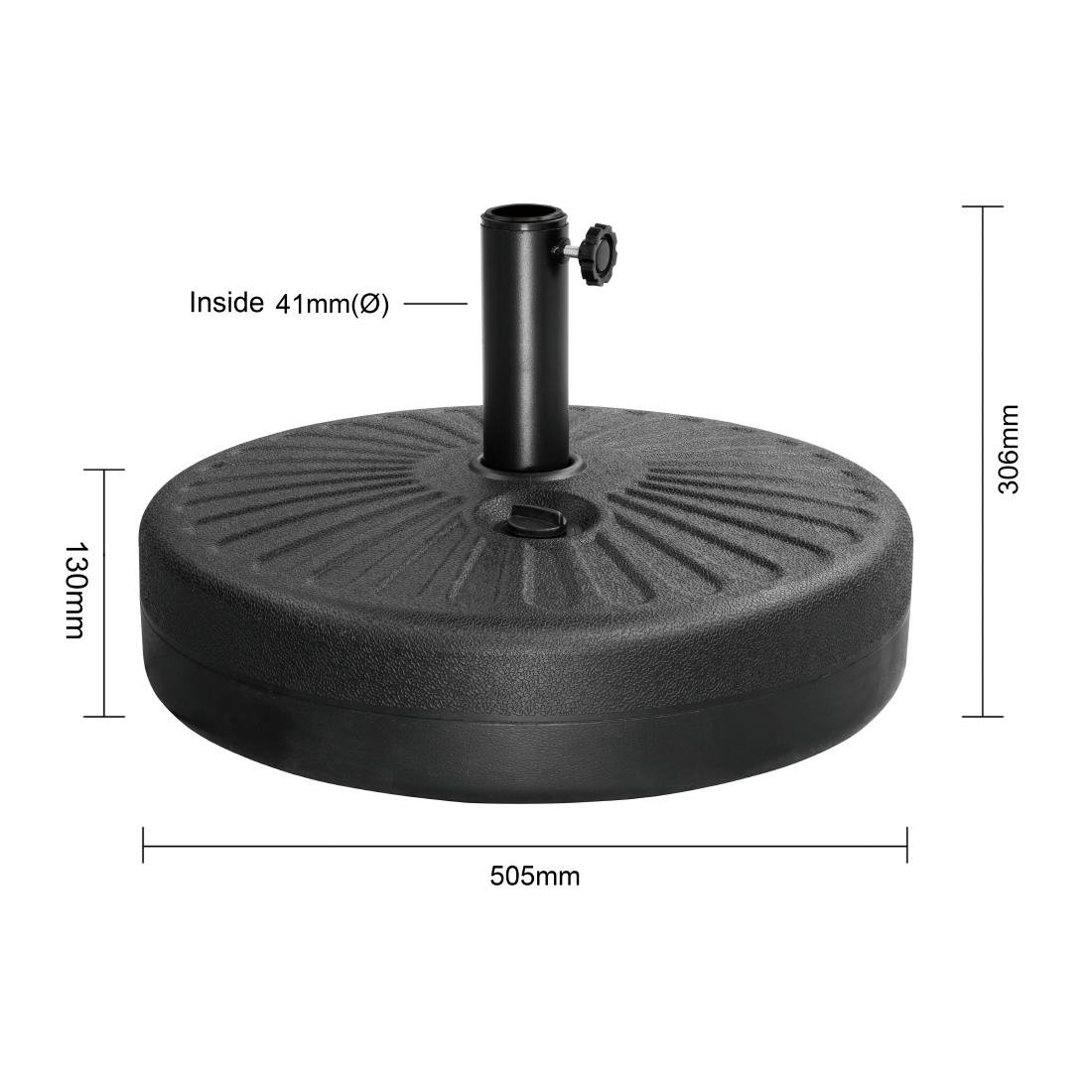 Bolero umbrella Base Black - 20Ltr - FS231