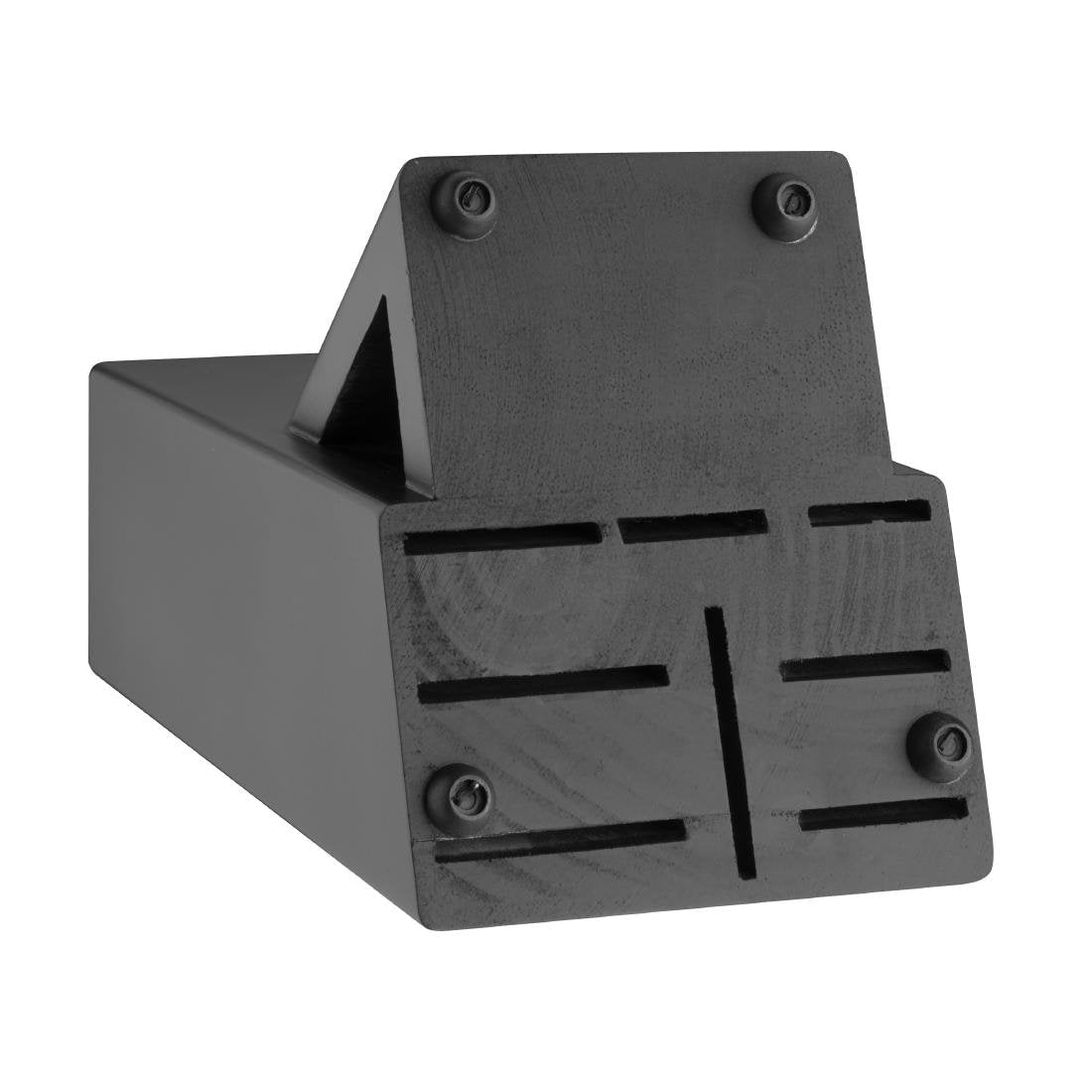 Vogue Tsuki Black Wooden Knife Block - FS662