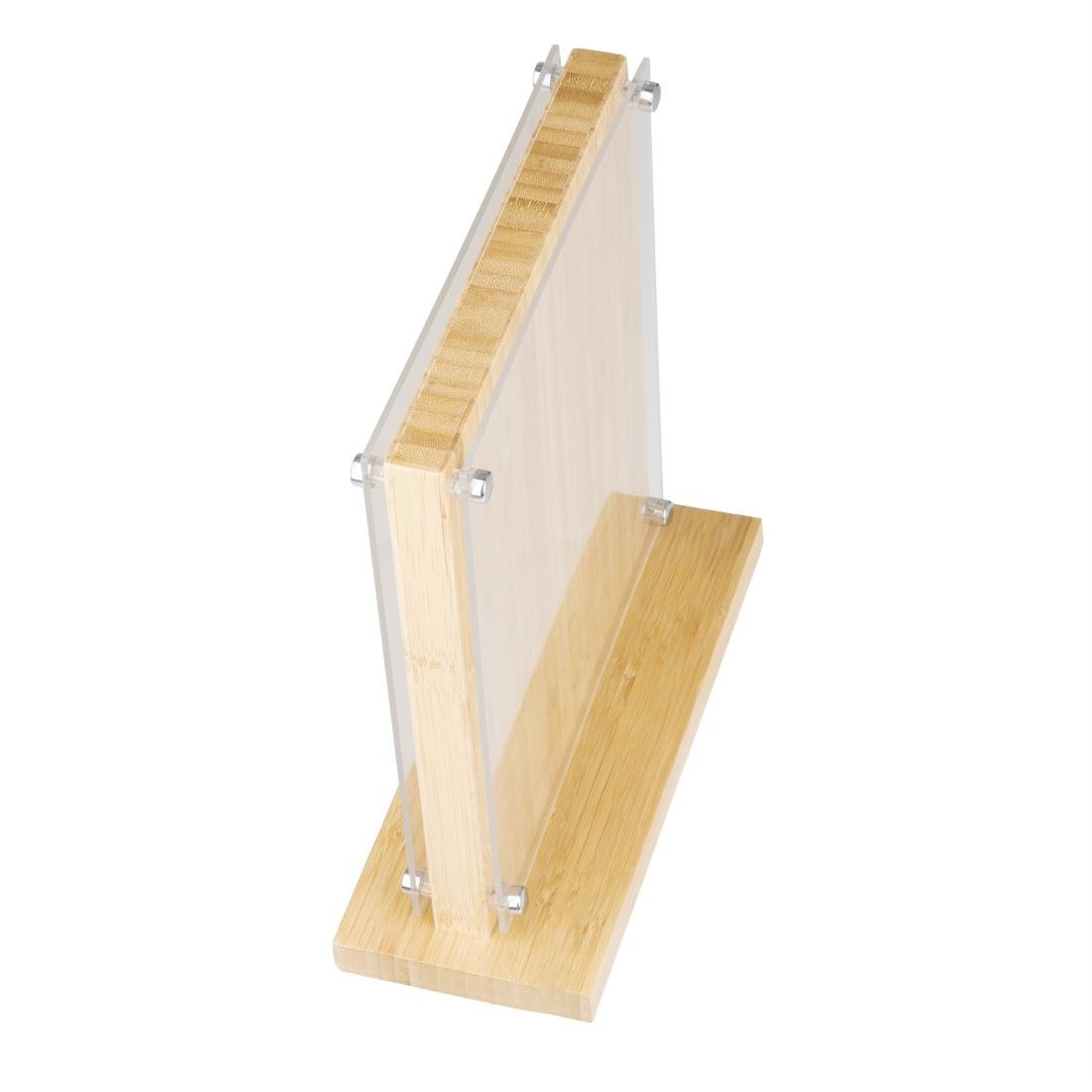 Vogue Wood Acrylic Magnetic Knife Block - FS663