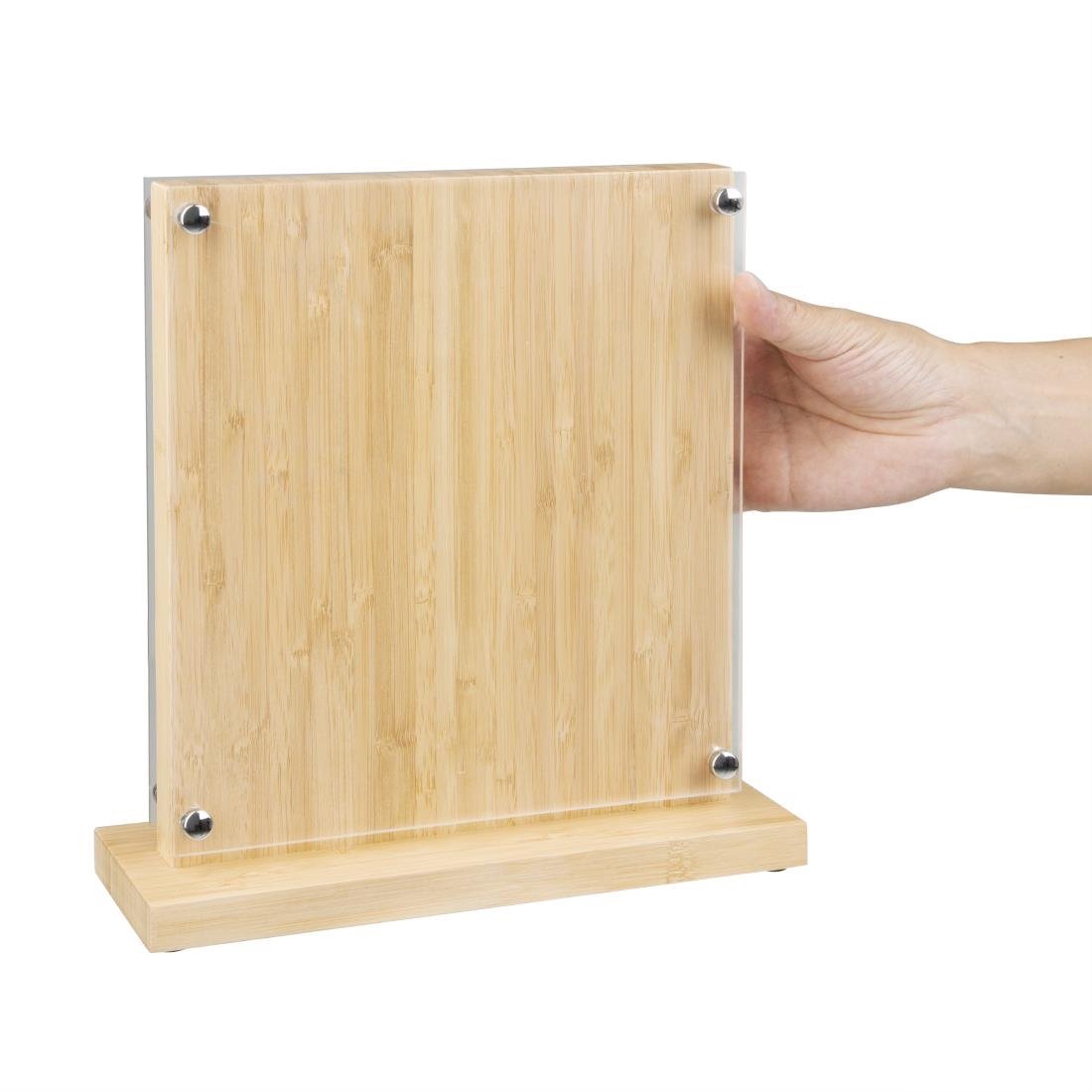 Vogue Wood Acrylic Magnetic Knife Block - FS663