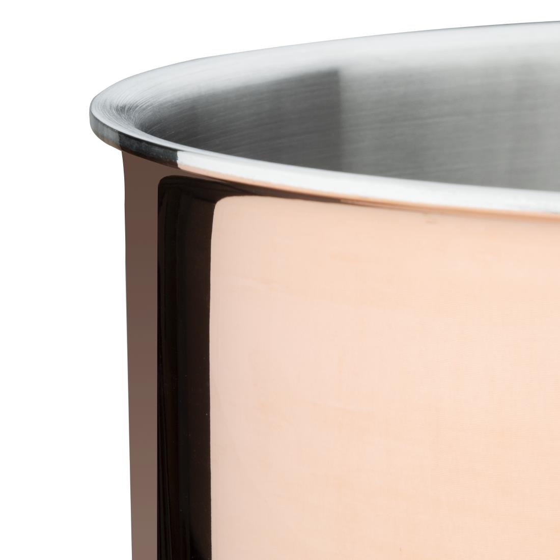 Vogue Induction Tri-Wall Copper Saucepan - 200x100mm - FS667
