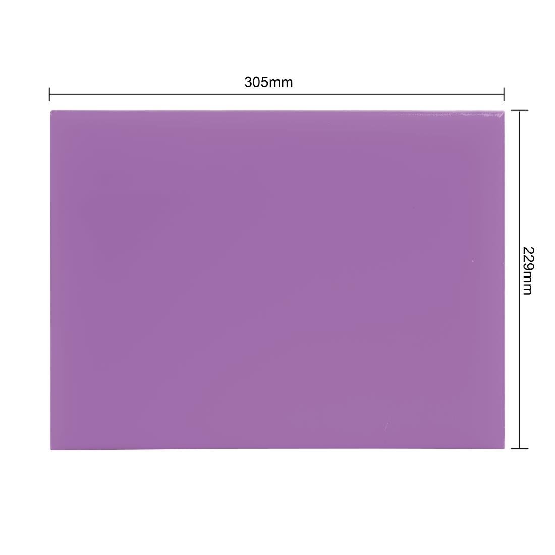 Hygiplas High Density Chopping Board Small Purple - 12x229x305mm - FX100