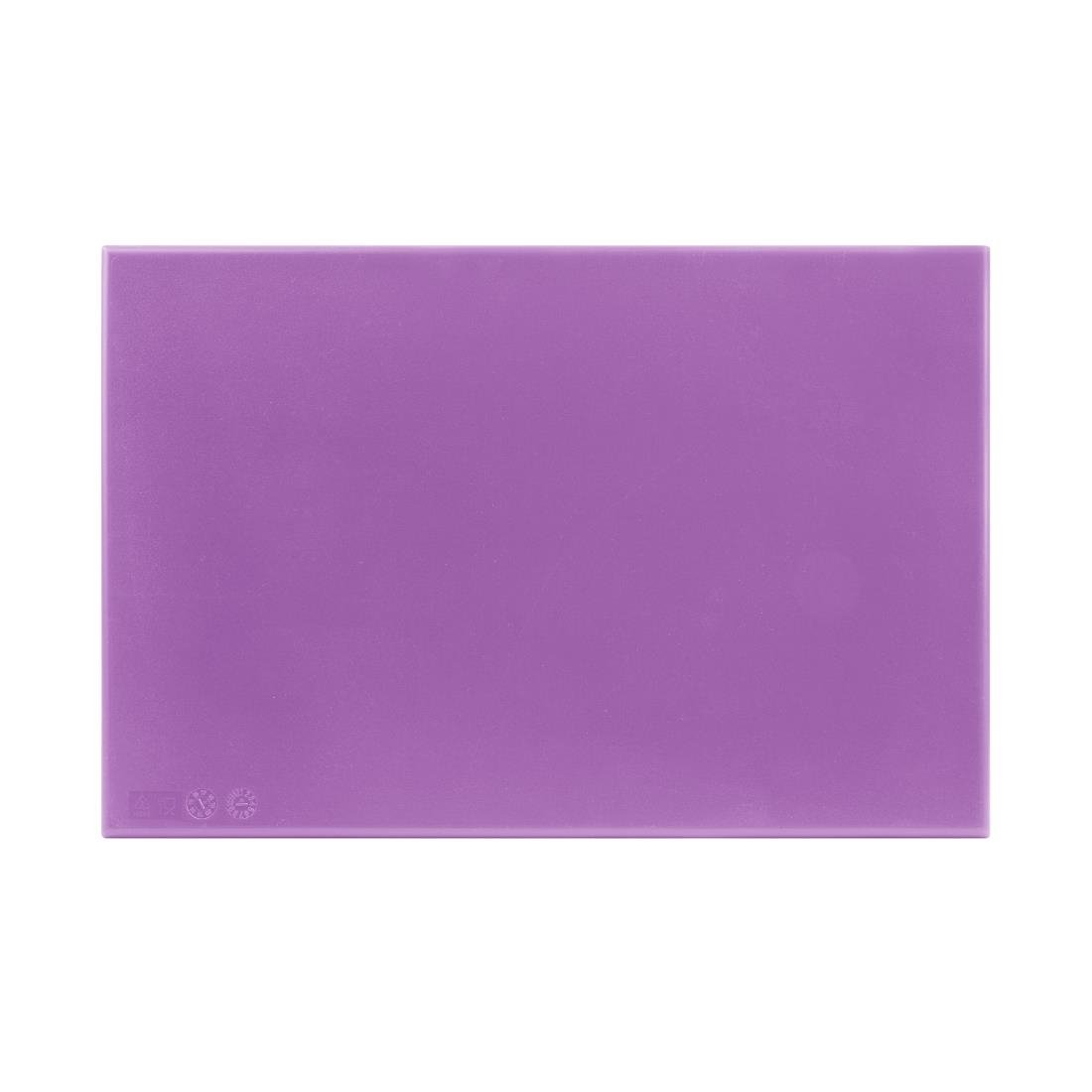 Hygiplas High Density Chopping Board Purple - 450x300x25mm - FX102