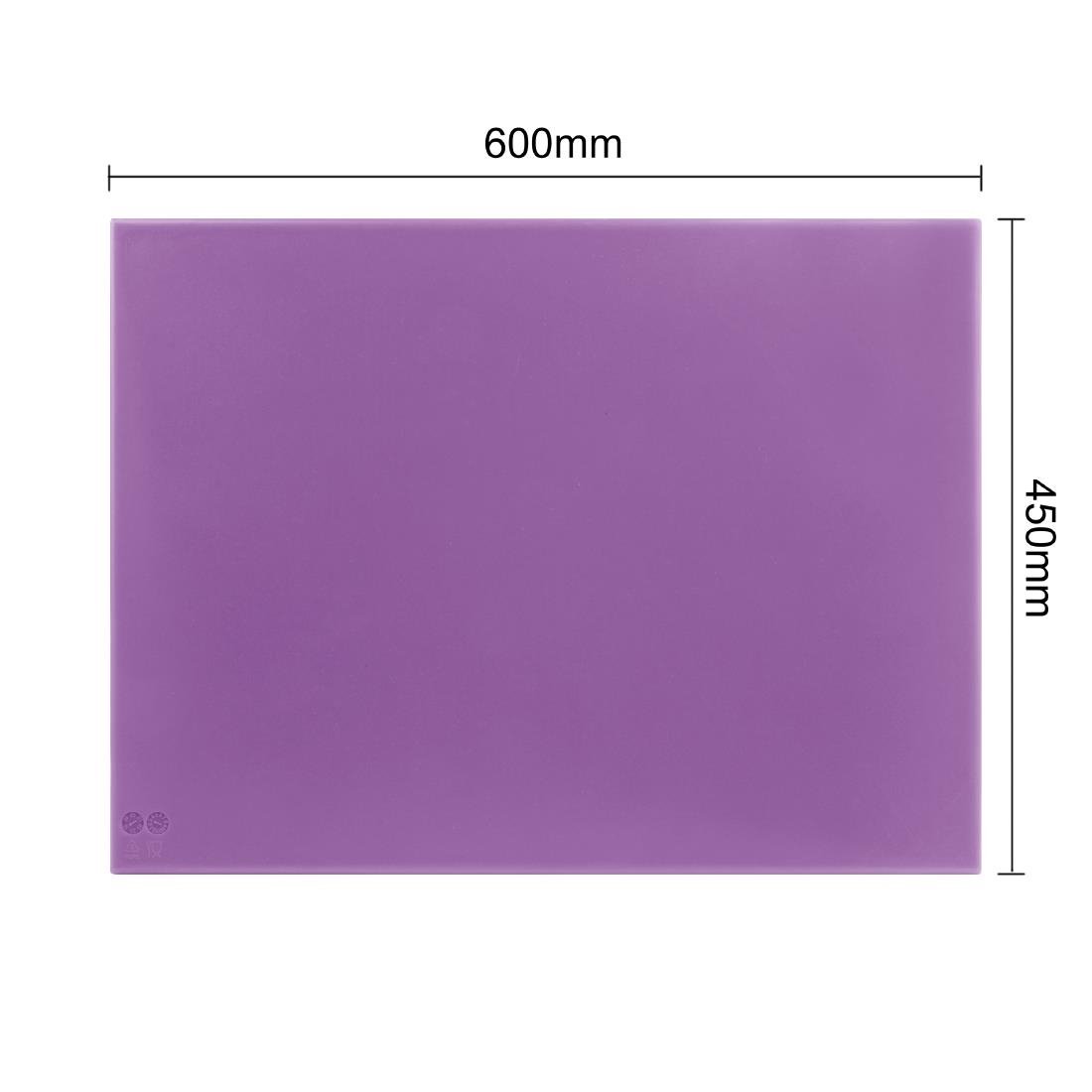 Hygiplas High Density Chopping Board Purple - 600x450x12mm - FX103
