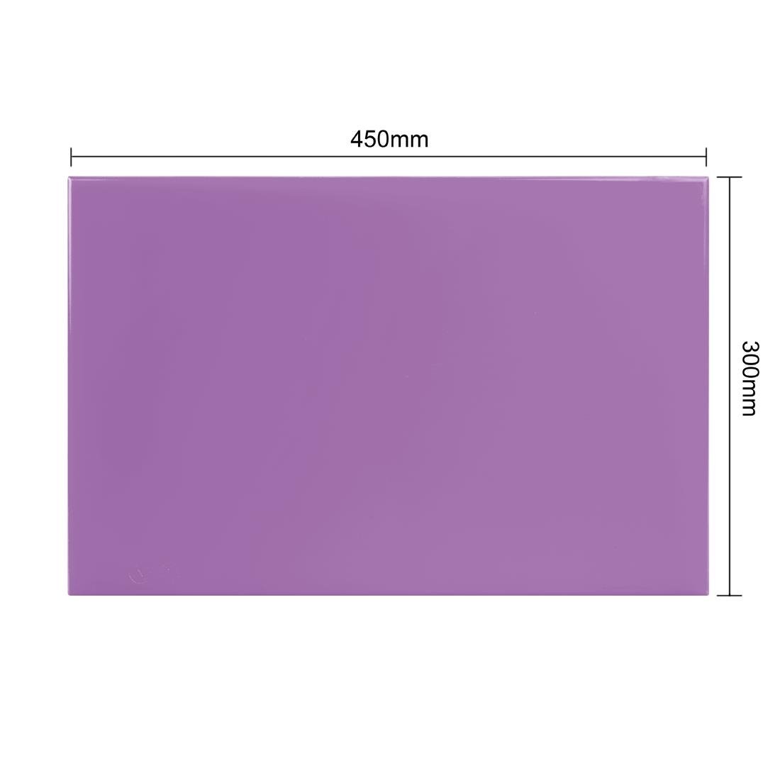 Hygiplas Anti-bacterial High Density Chopping Board Purple - 450x300x10mm - FX105