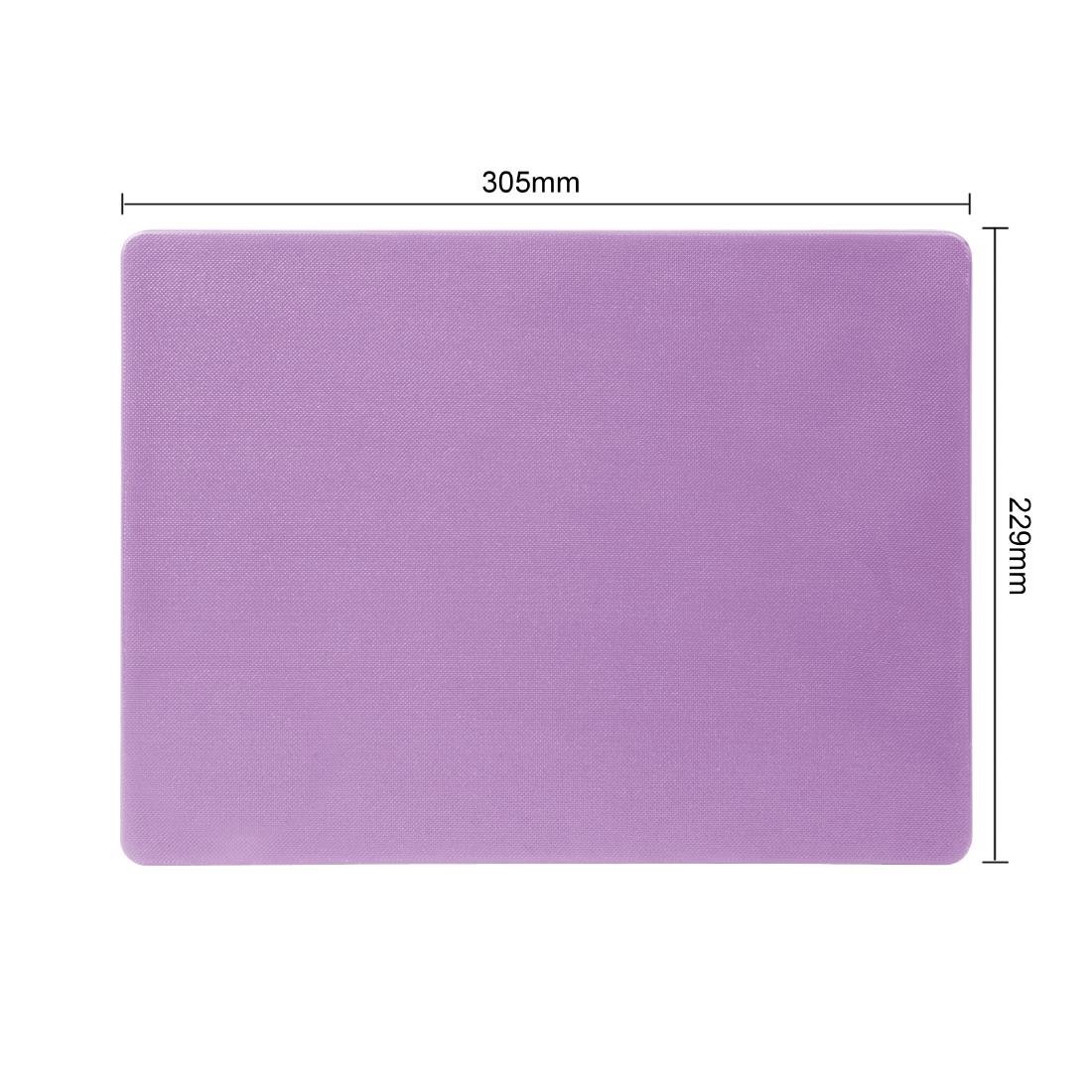 Hygiplas Low Density Chopping Board Small Purple - 229x305x12mm - FX106
