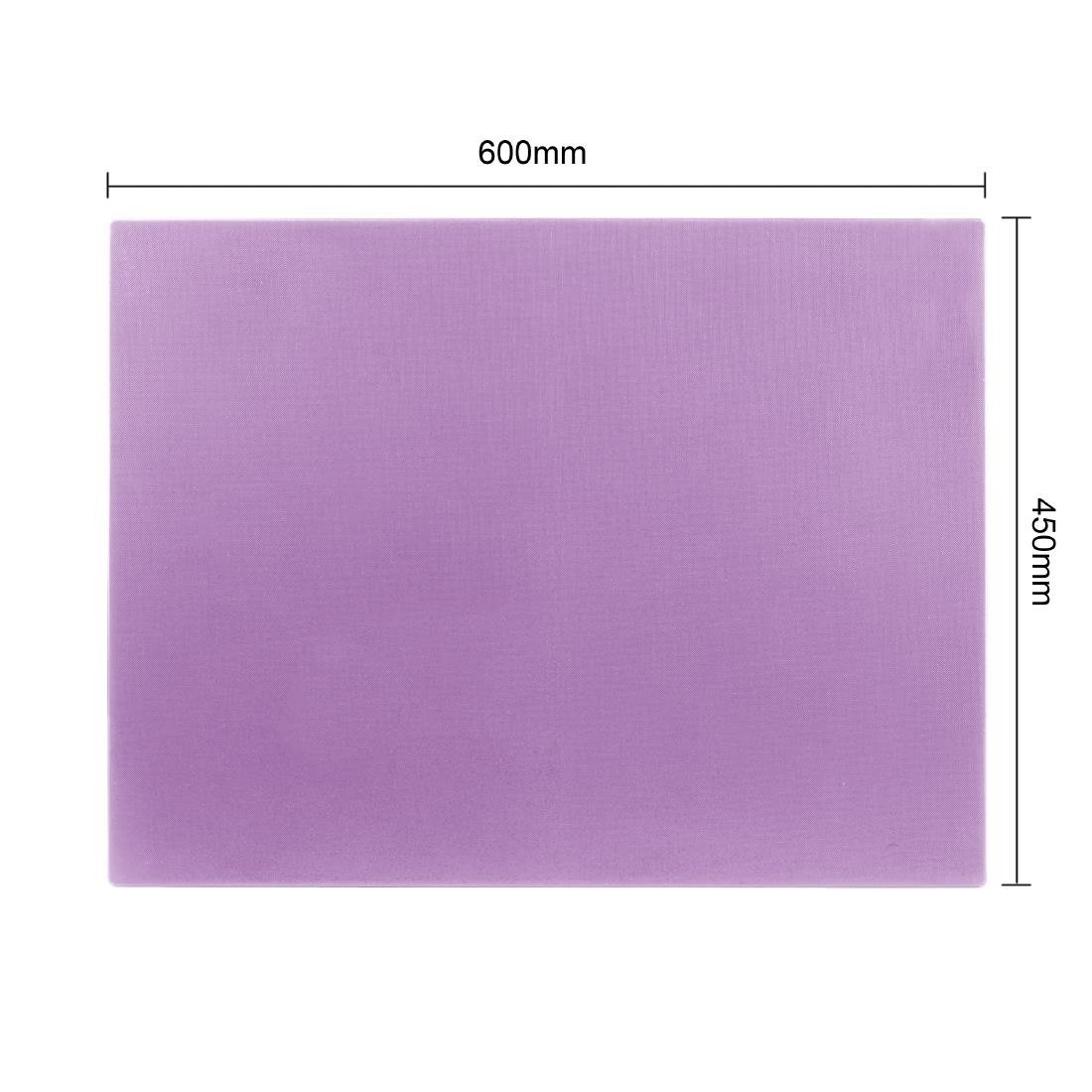 Hygiplas Low Density Chopping Board Purple - 600x450x10mm - FX108