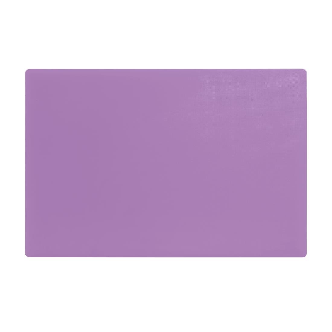 Hygiplas Anti-bacterial Low Density Chopping Board Purple - 450x300x10mm - FX110