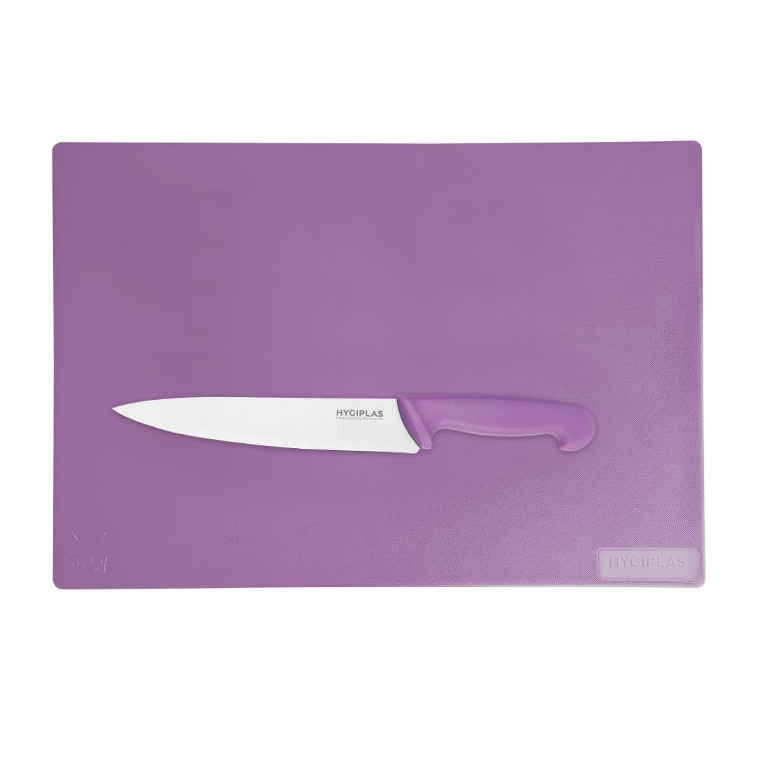 Hygiplas Anti-bacterial Low Density Chopping Board Purple - 450x300x10mm - FX110