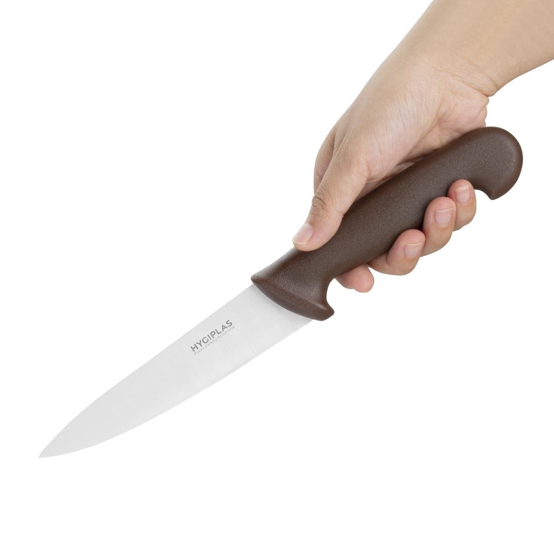 Hygiplas Cooks Knife Brown 160mm - FX115