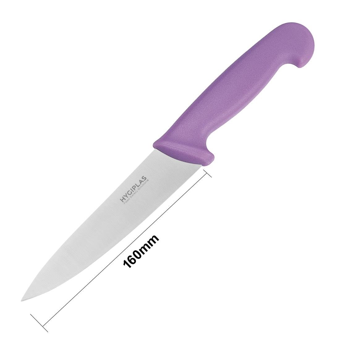 Hygiplas Cooks Knife Purple 160mm - FX116