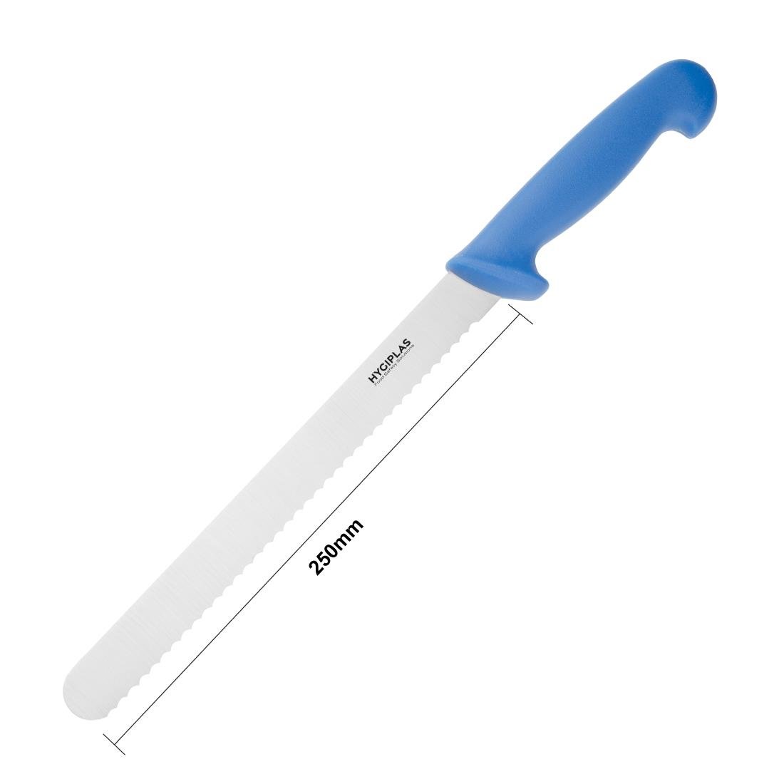 Hygiplas Slicer Serrated Blue 255mm - FX120
