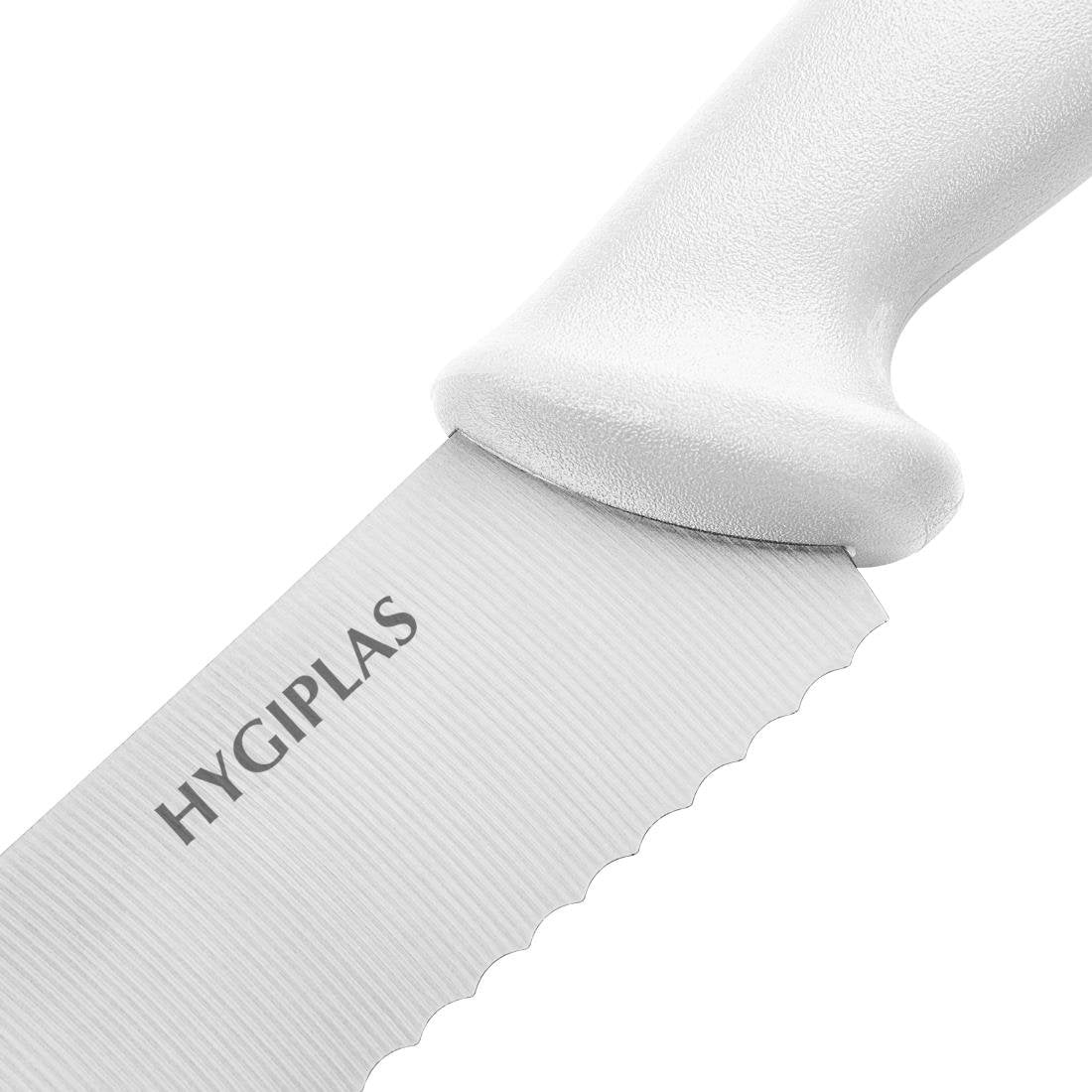 Hygiplas Serrated Pastry Knife White 255mm - FX127