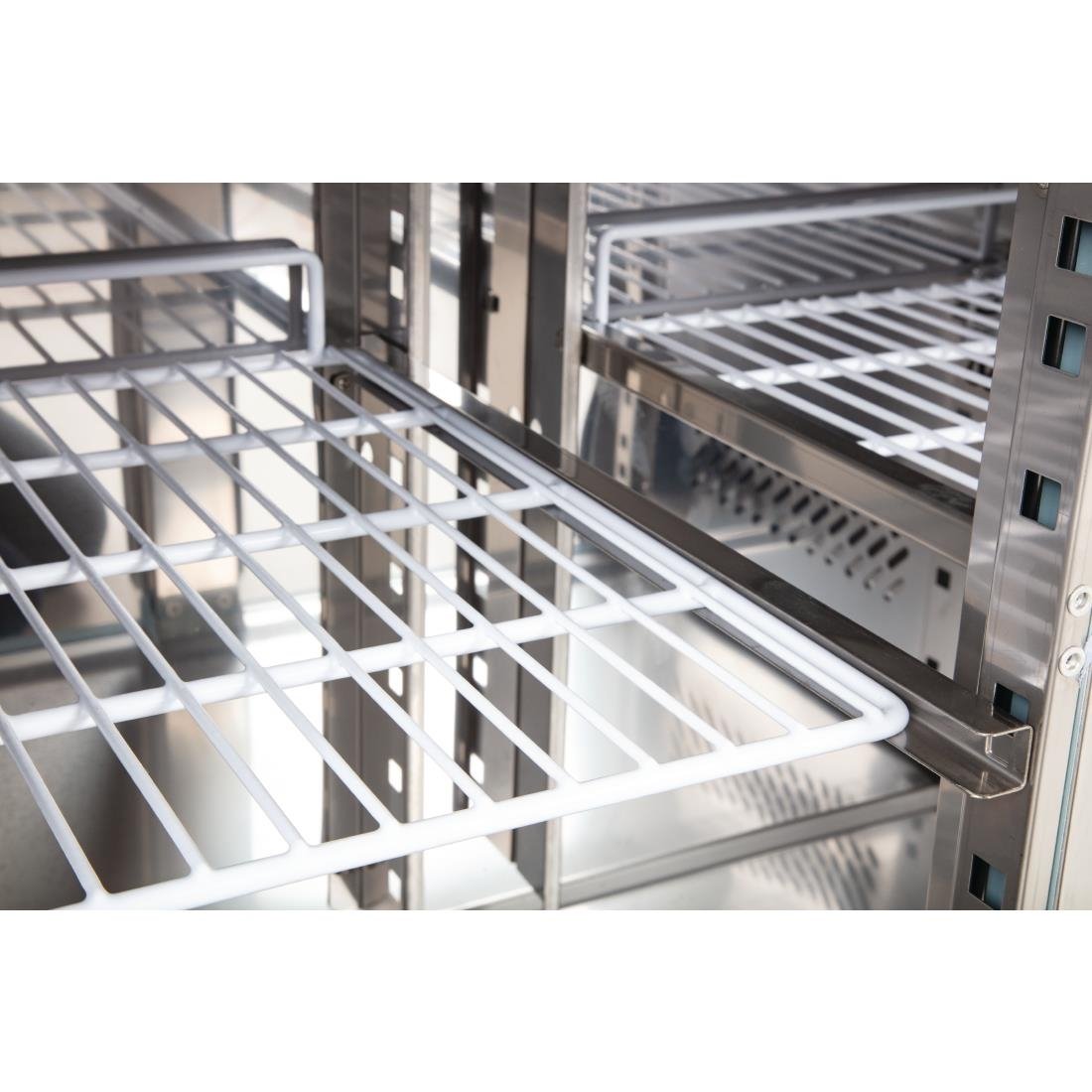 Polar U-Series 2 Door Counter Fridge 228Ltr - G377-A