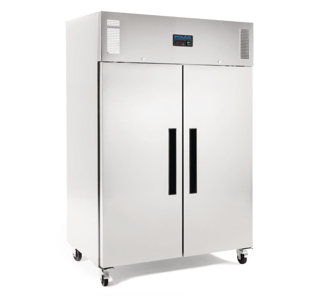 Polar G-Series 2 Door Upright Freezer Stainless Steel 1200Ltr - DL896-A