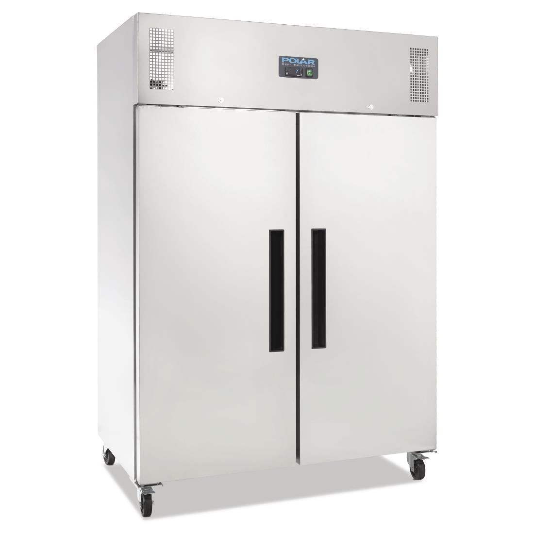 Polar G-Series 2 Door Upright Fridge Stainless Steel 1200Ltr - DL895-A