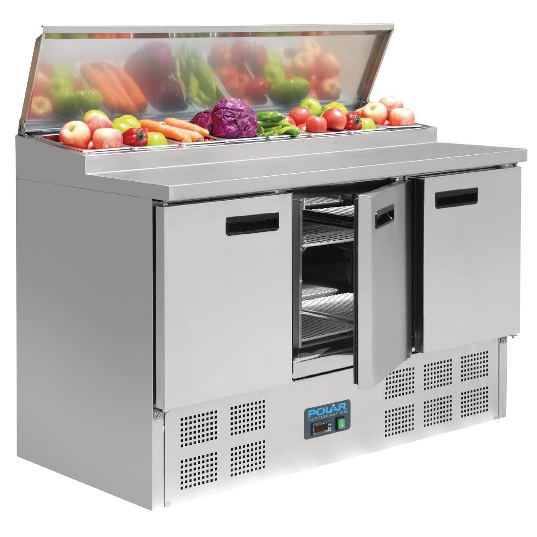 Polar G-Series Pizza Prep Counter Fridge 390Ltr - G605-A