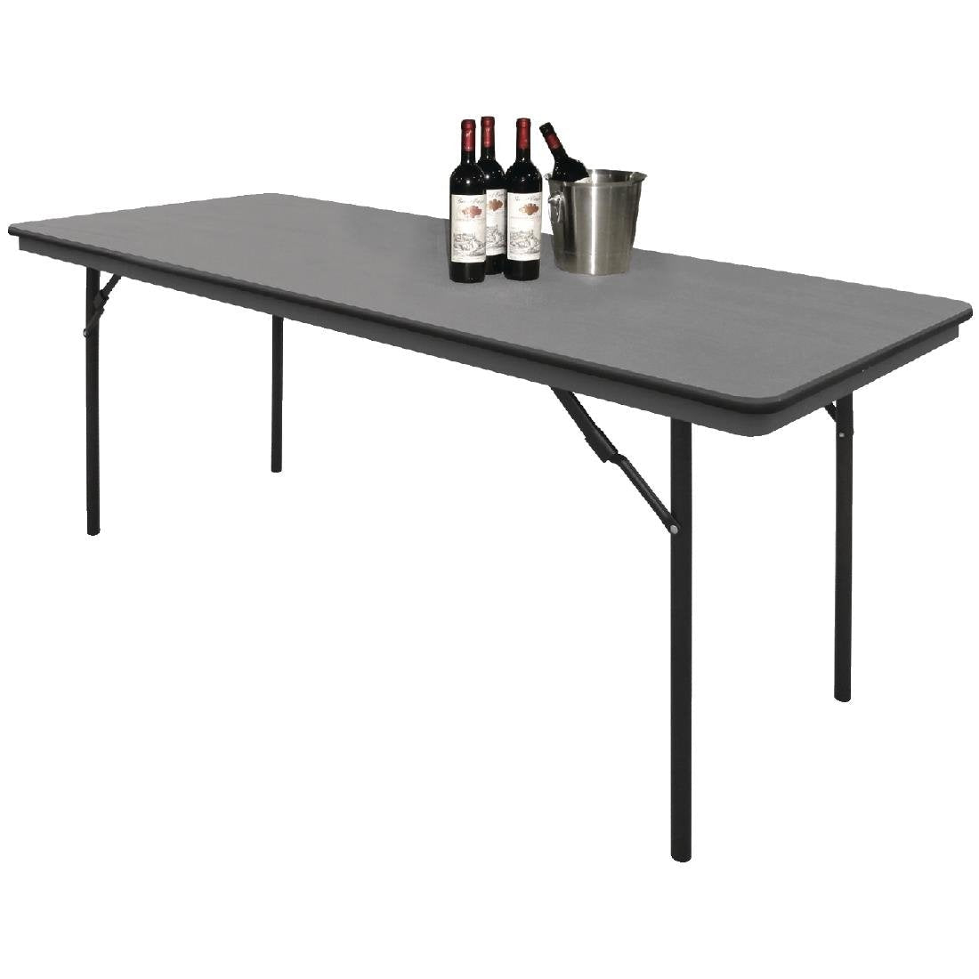 Bolero ABS Folding Banquet Rectangular Table 6ft Grey - GC596