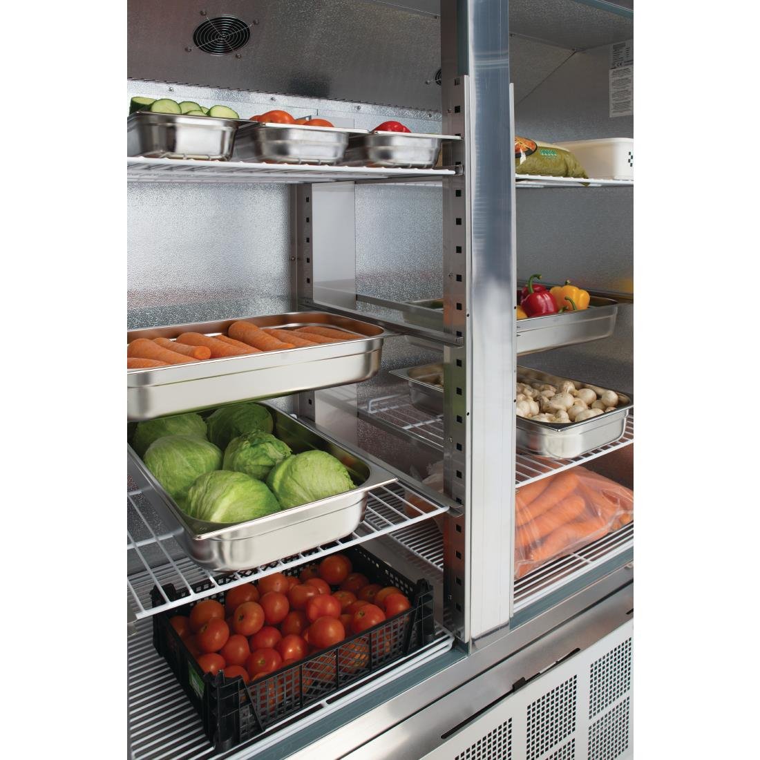 Polar G-Series 2 Door Slimline Upright Fridge 960Ltr - GD879-A