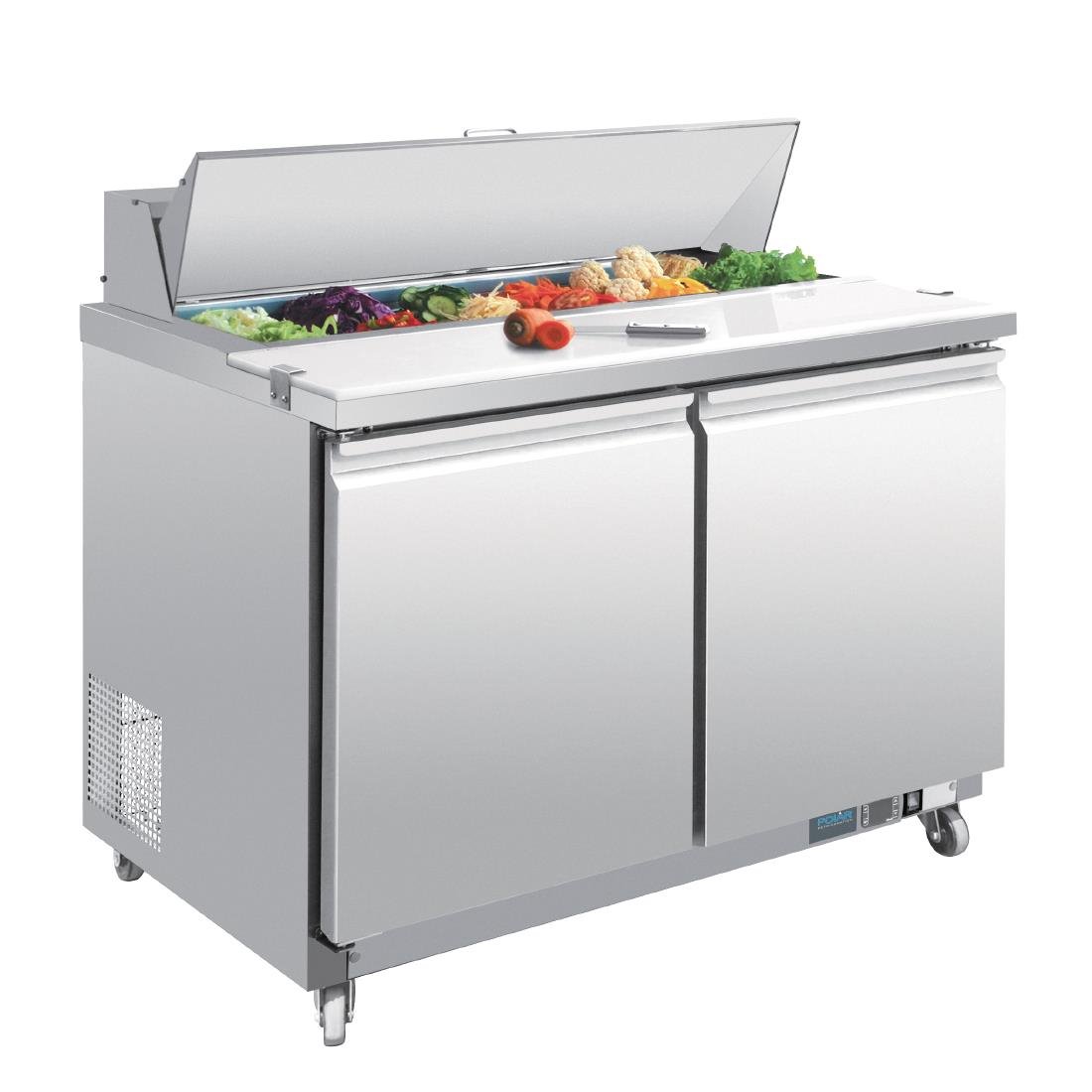 Polar U-Series 2 Door Prep Counter Fridge 405Ltr - GD882-A