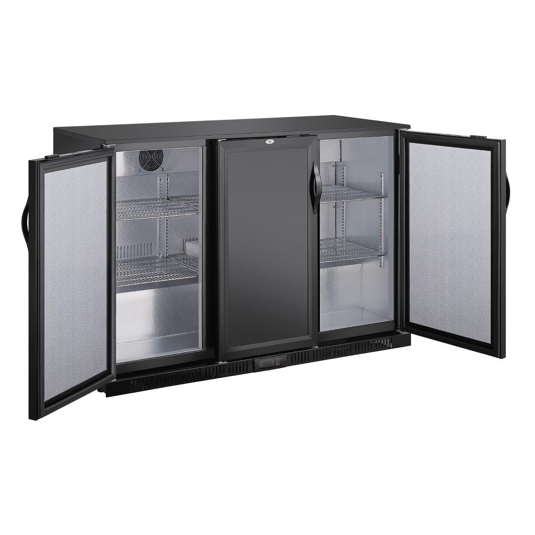 Polar G-series 850mm Triple Door Back Bar Cooler Solid Door 320 Ltr - GE999-A
