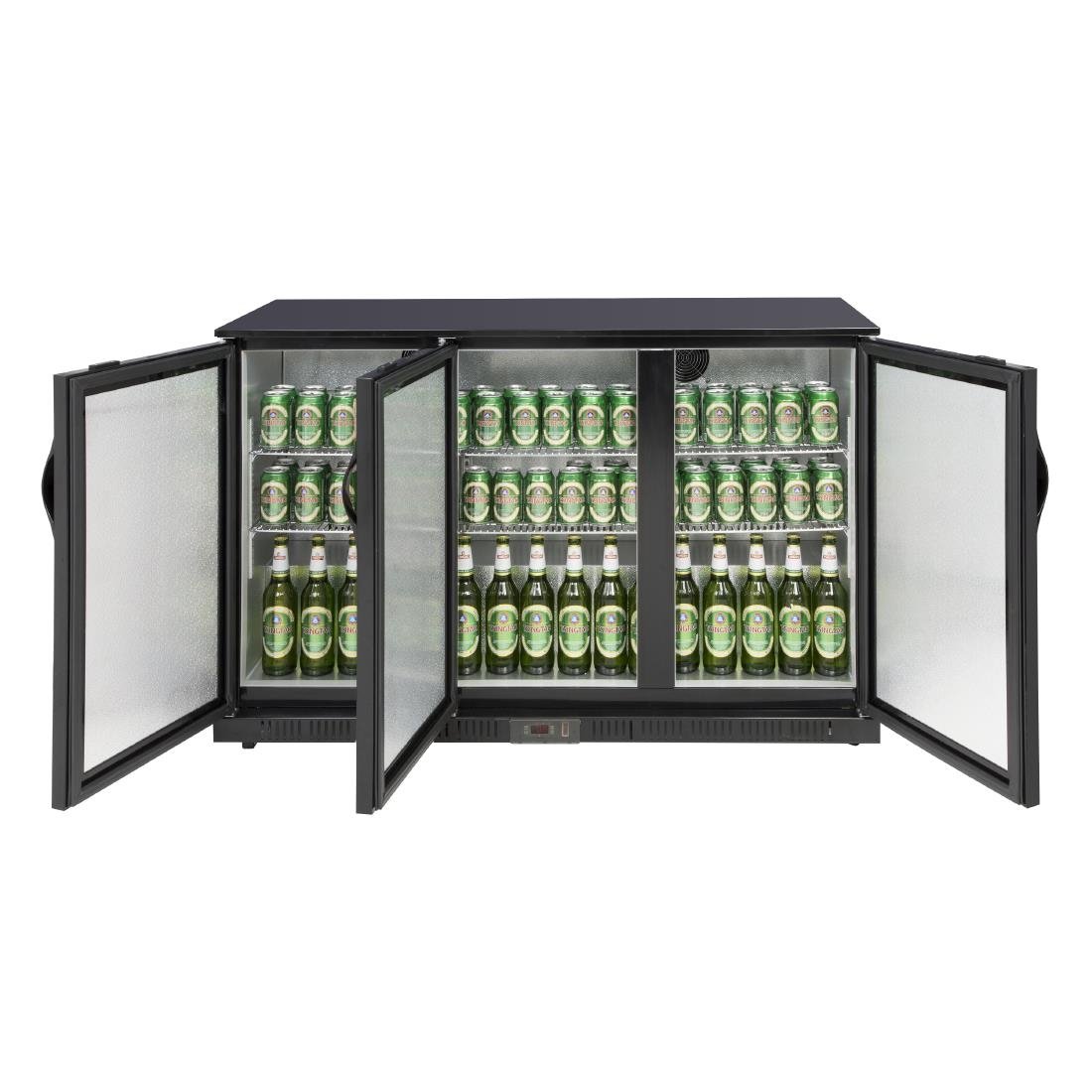 Polar G-series 850mm Triple Door Back Bar Cooler Solid Door 320 Ltr - GE999-A