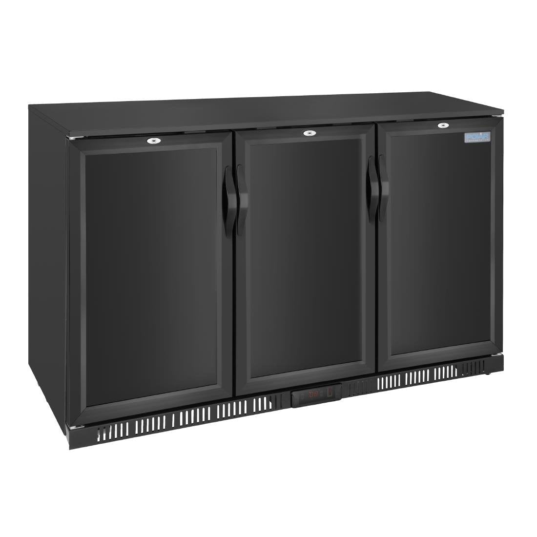Polar G-series 850mm Triple Door Back Bar Cooler Solid Door 320 Ltr - GE999-A