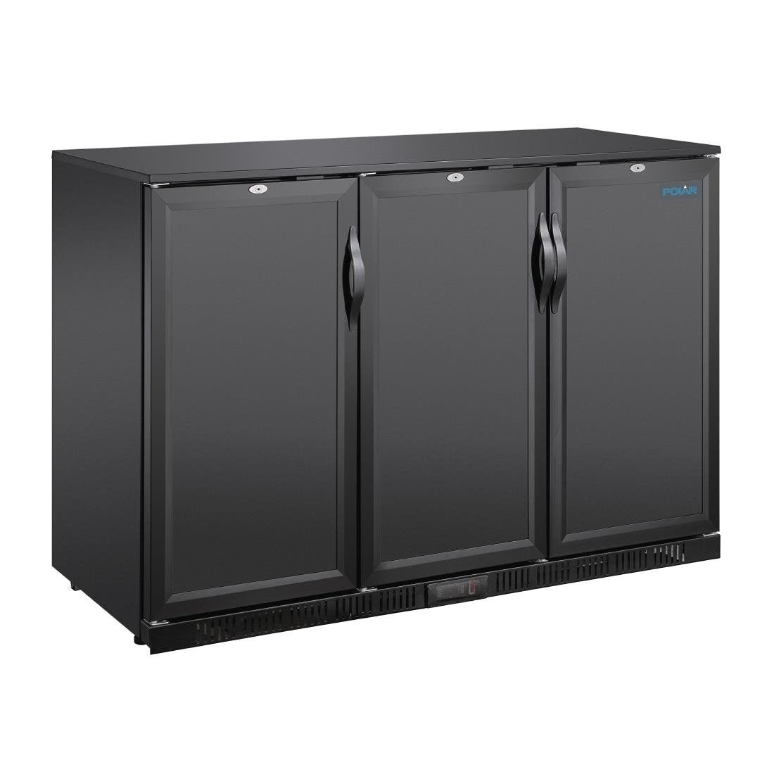 Polar G-series 850mm Triple Door Back Bar Cooler Solid Door 320 Ltr - GE999-A