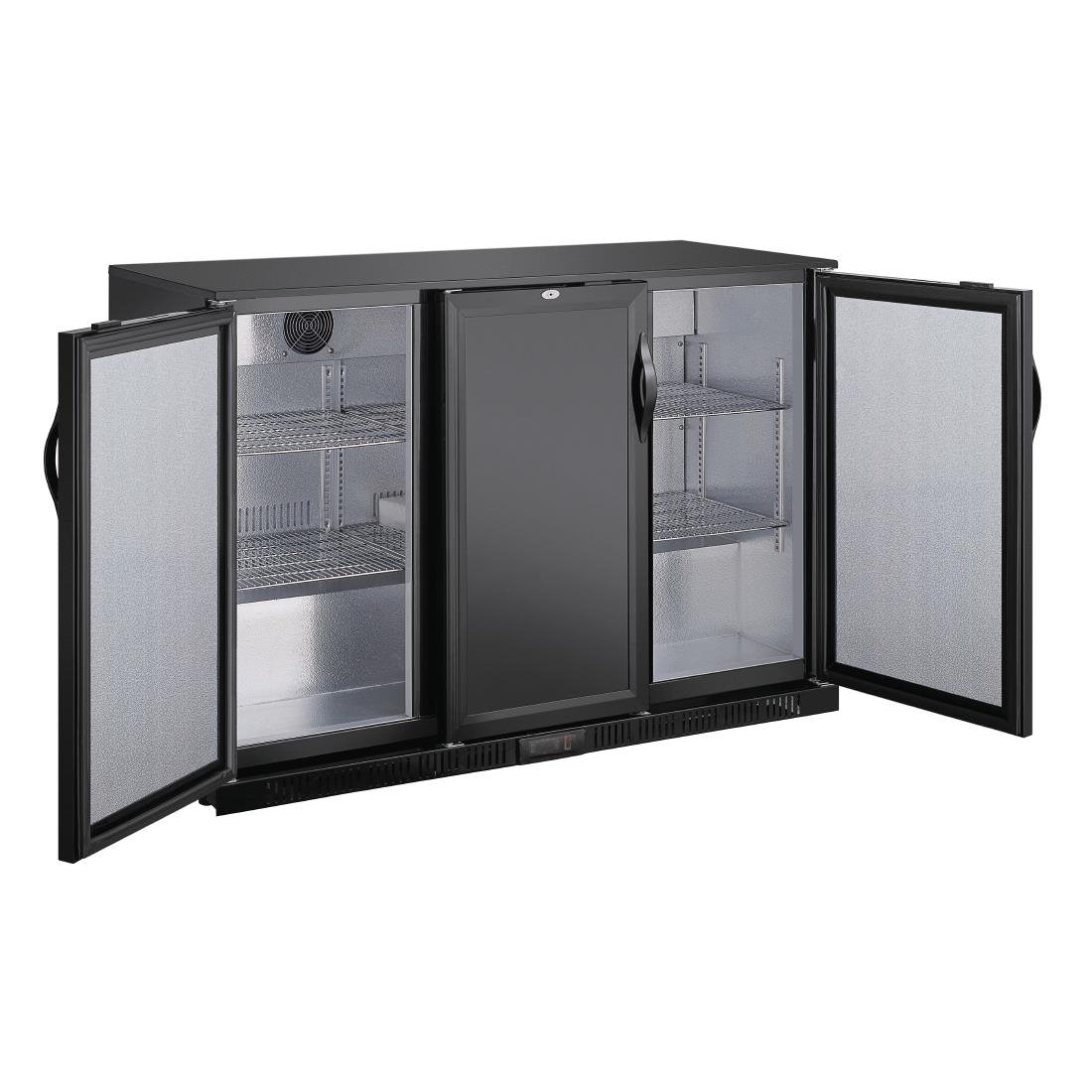 Polar G-series 850mm Triple Door Back Bar Cooler Solid Door 320 Ltr - GE999-A