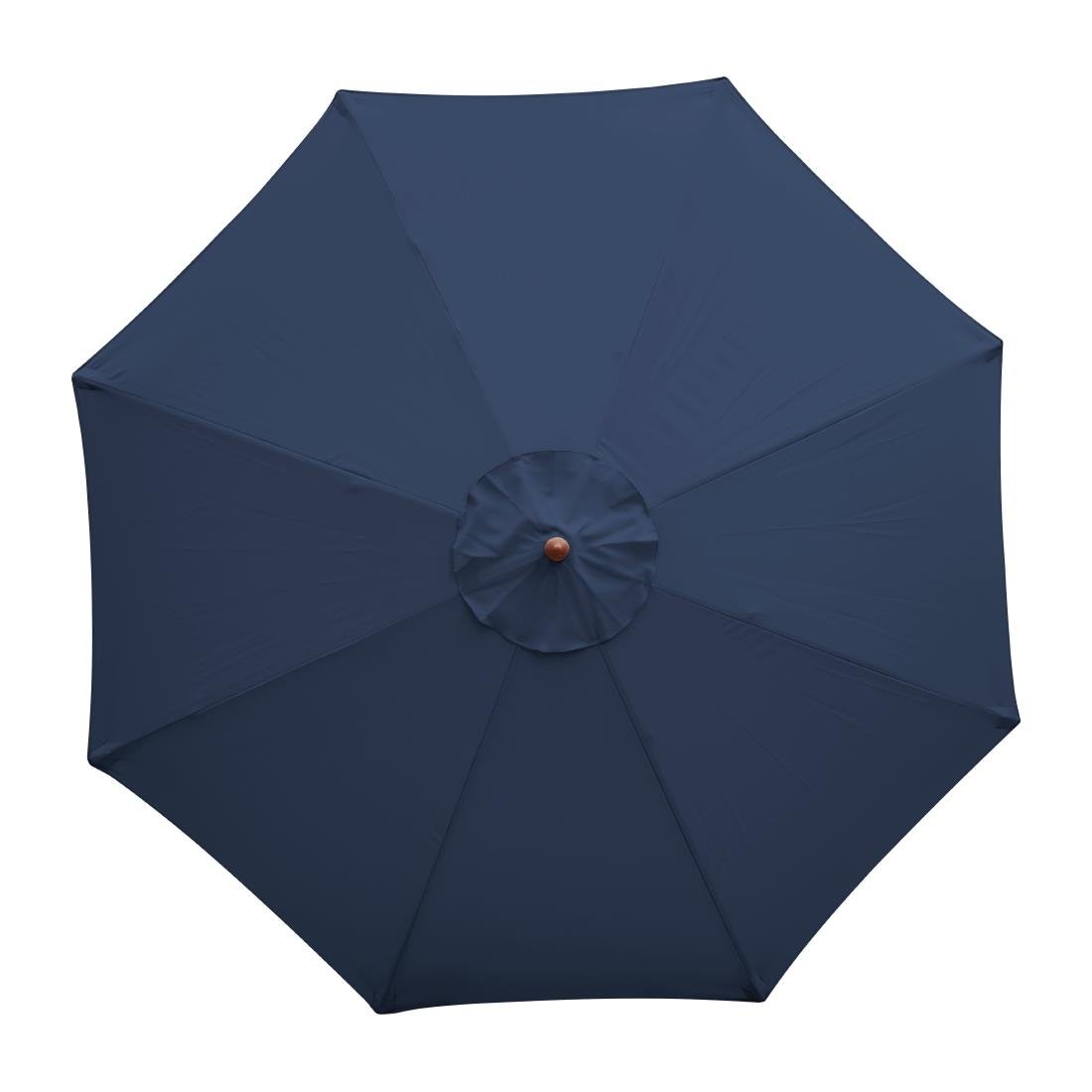 Bolero Round Outdoor Umbrella 2.5m Diameter Navy Blue - GG496