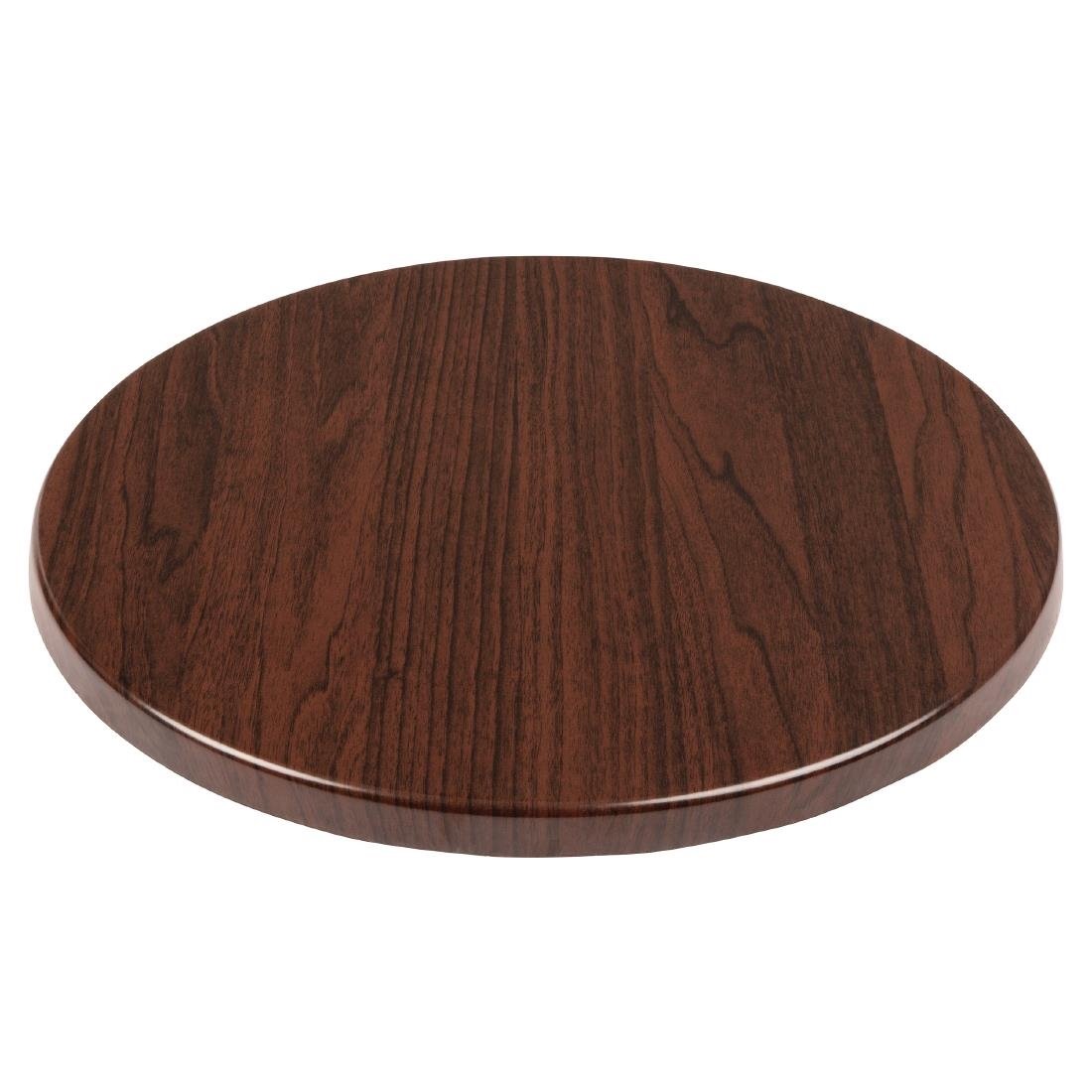 Bolero Round Table Top Dark Brown 600mm - GG643