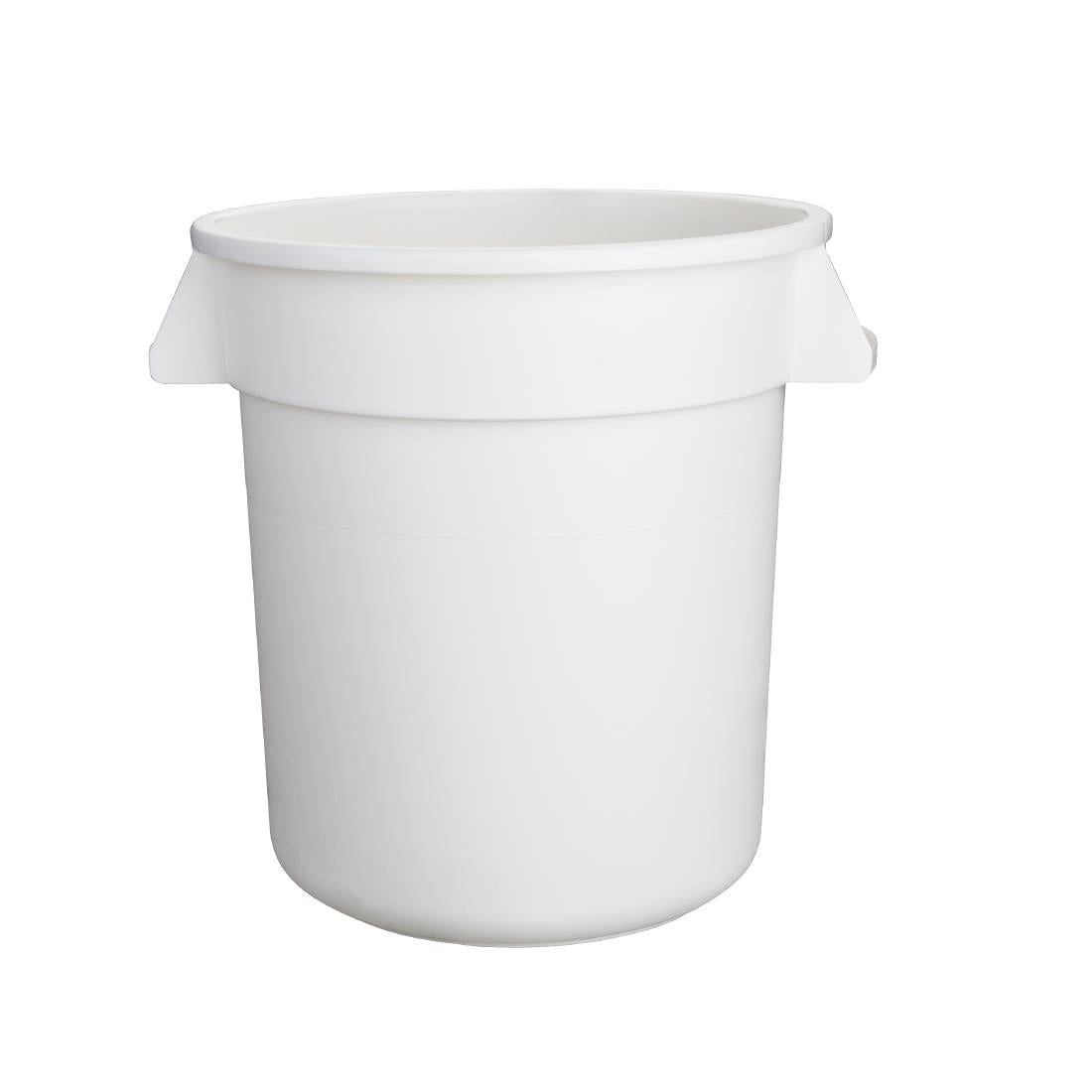 Vogue Polypropylene Round Container Bin White 38Ltr - GG792