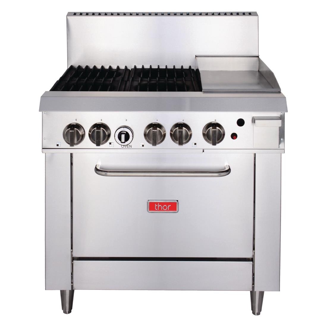 Thor 4 Burner Propane Gas Oven Range with Griddle Plate - GH102-P