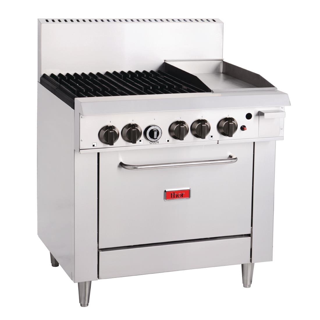 Thor 4 Burner Propane Gas Oven Range with Griddle Plate - GH102-P
