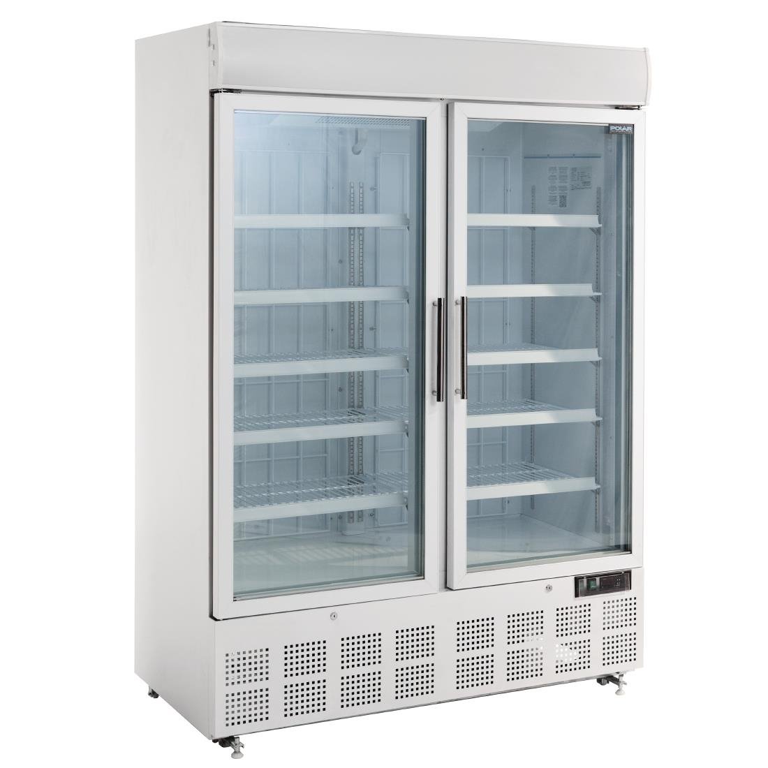 Polar G-Series 2 Door Upright Display Freezer 920Ltr White - GH507-A
