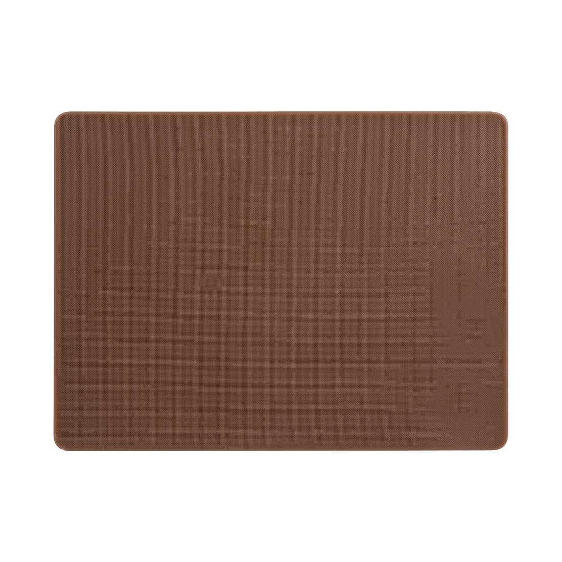 Hygiplas Low Density Chopping Board Brown - 305x229x12mm - GH792