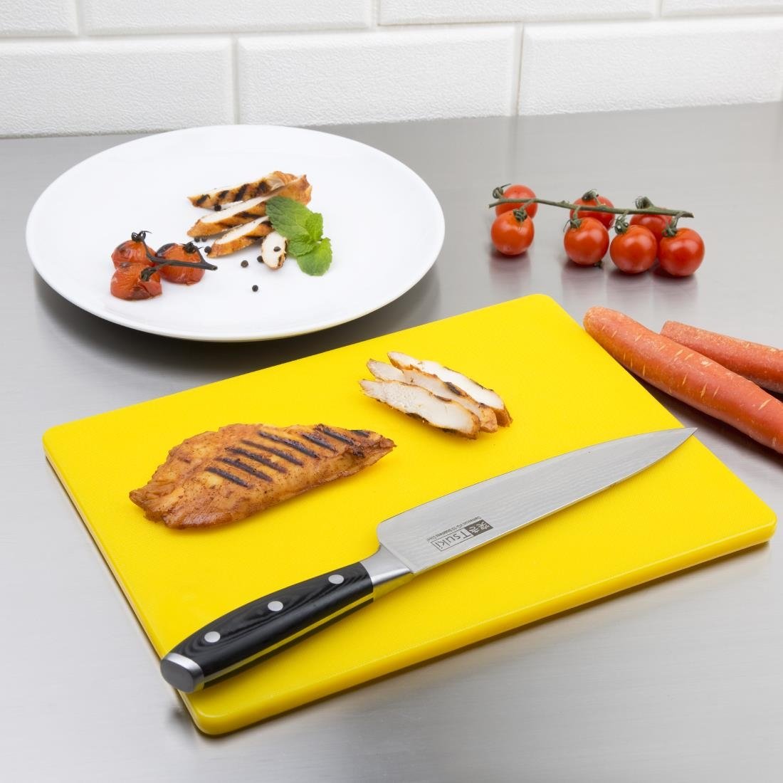 Hygiplas Low Density Chopping Board Yellow - 305x229x12mm - GH796