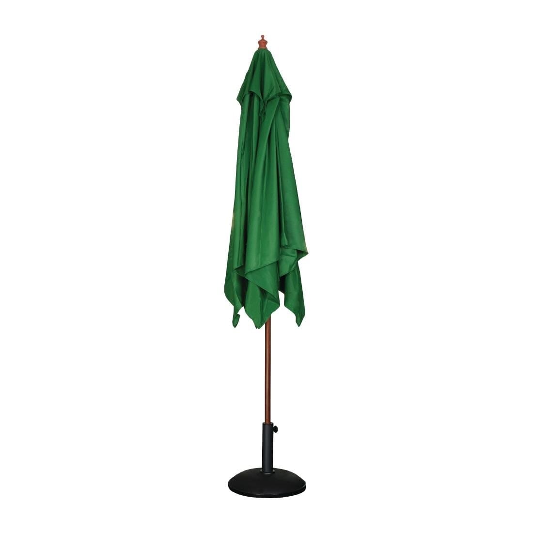 Bolero Square Outdoor Umbrella 2.5m Green - GH989
